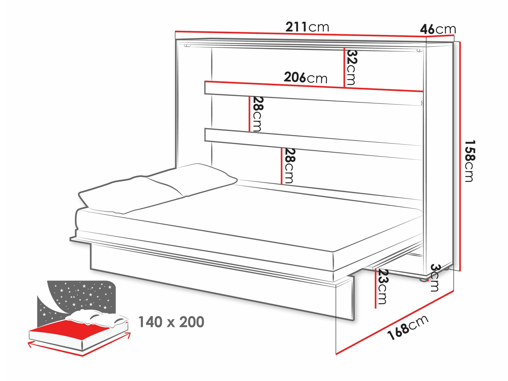 Mēbeļu komplekts Concept Pro Lenart Levfere 143