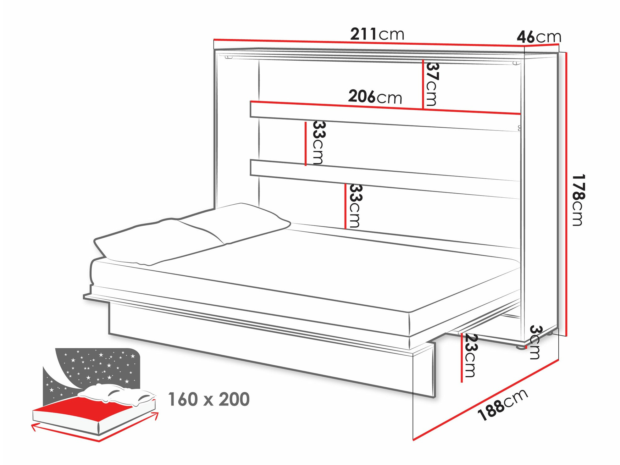 Mēbeļu komplekts Concept Pro Lenart Levfere 143