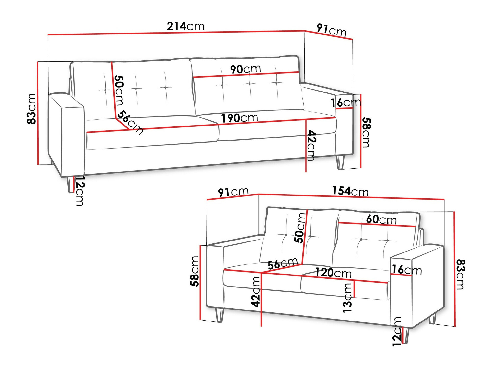 Комплект мягкой мебели Temple 112