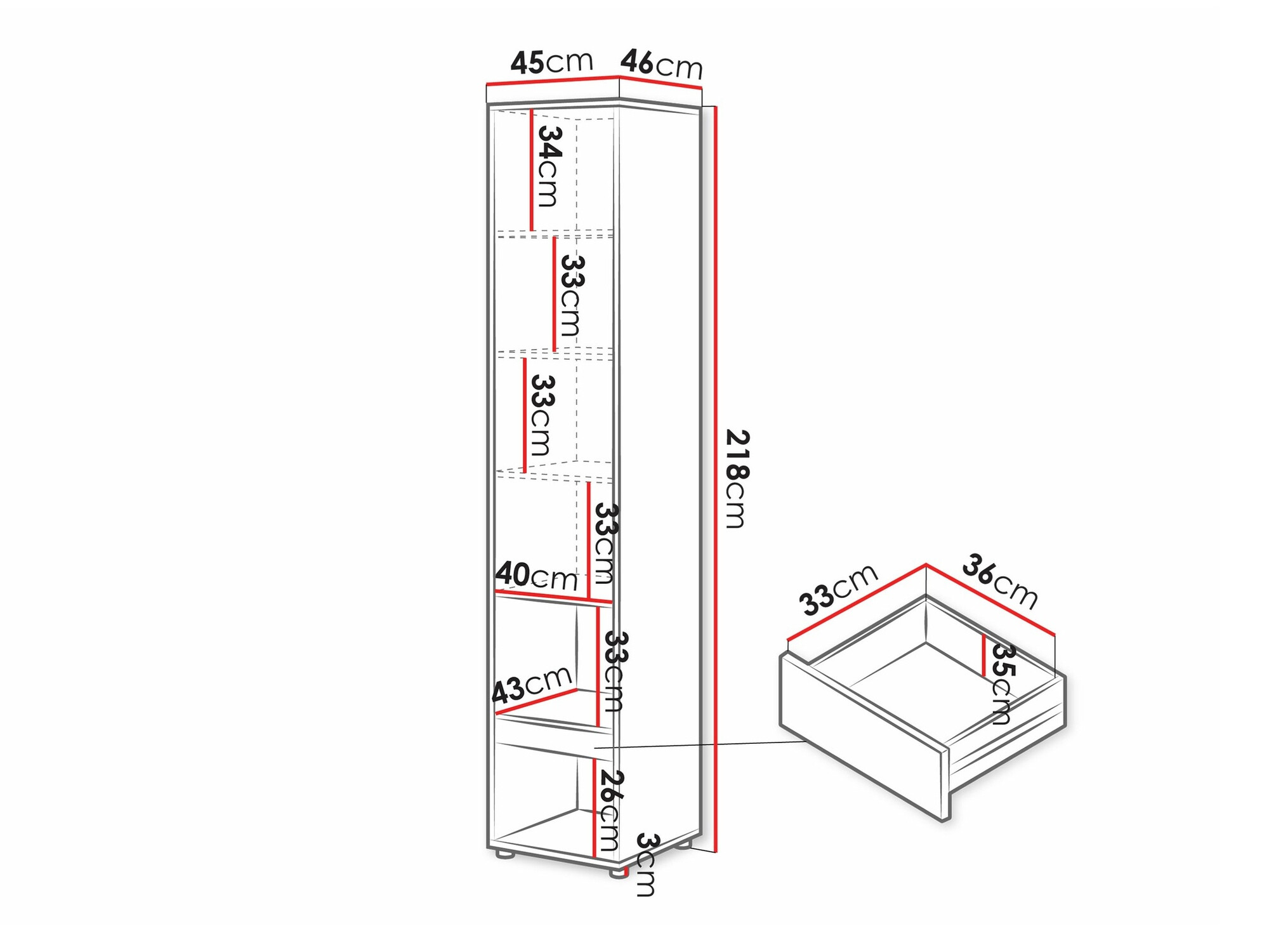 Mēbeļu komplekts Concept Pro Lenart Levfere 144 (Glancēts balts + Balts)