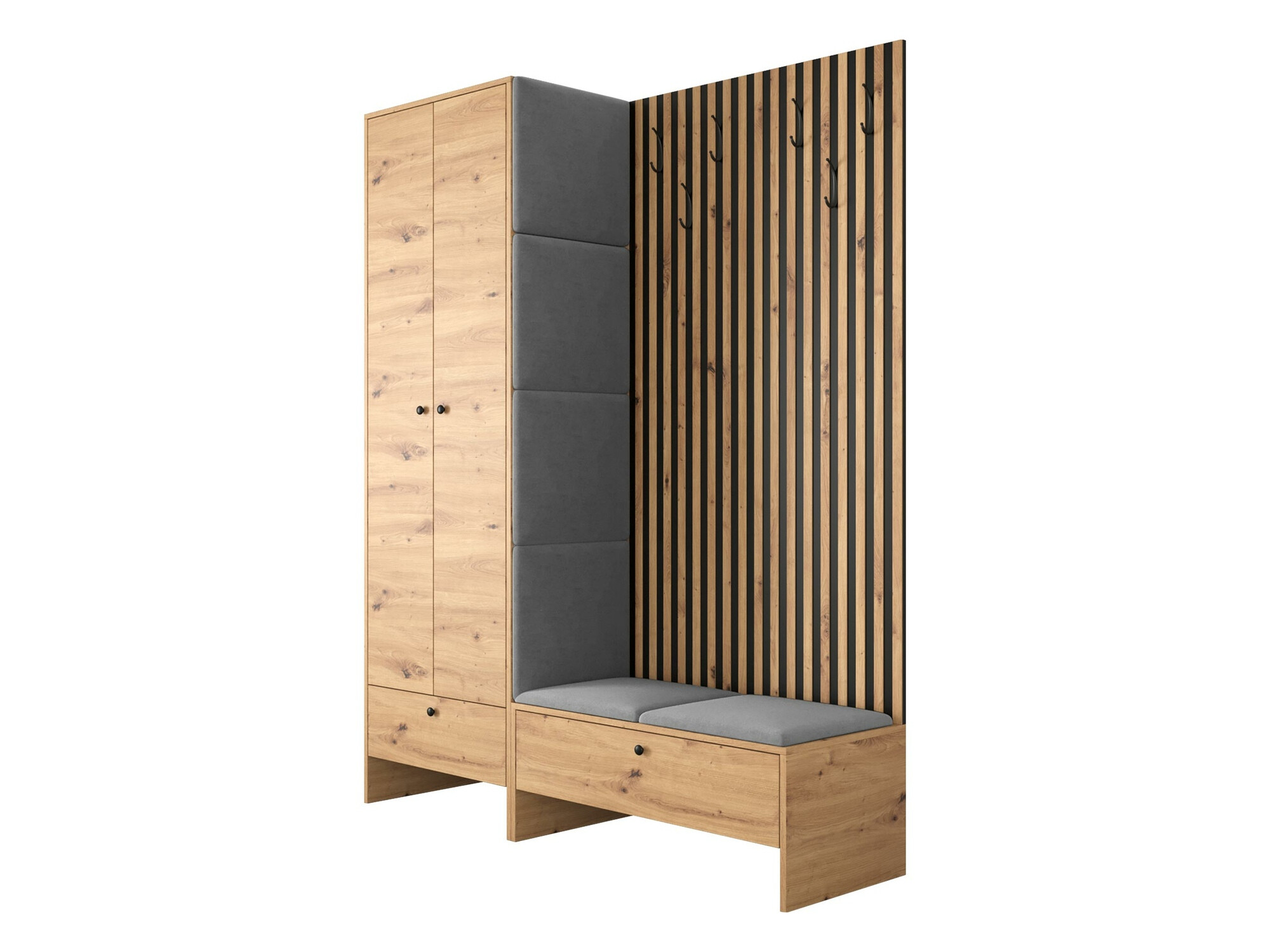 Priekšnama komplekts Donio III (Artisan ozols + Manila 16)