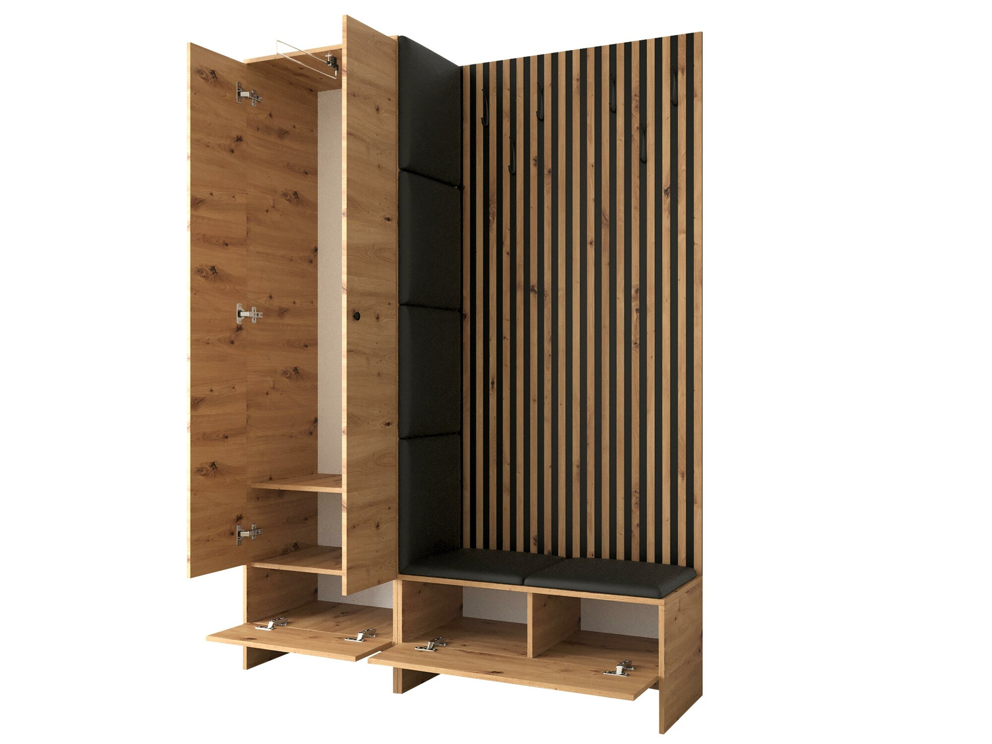 Priekšnama komplekts Donio III (Artisan ozols + Manila 18)