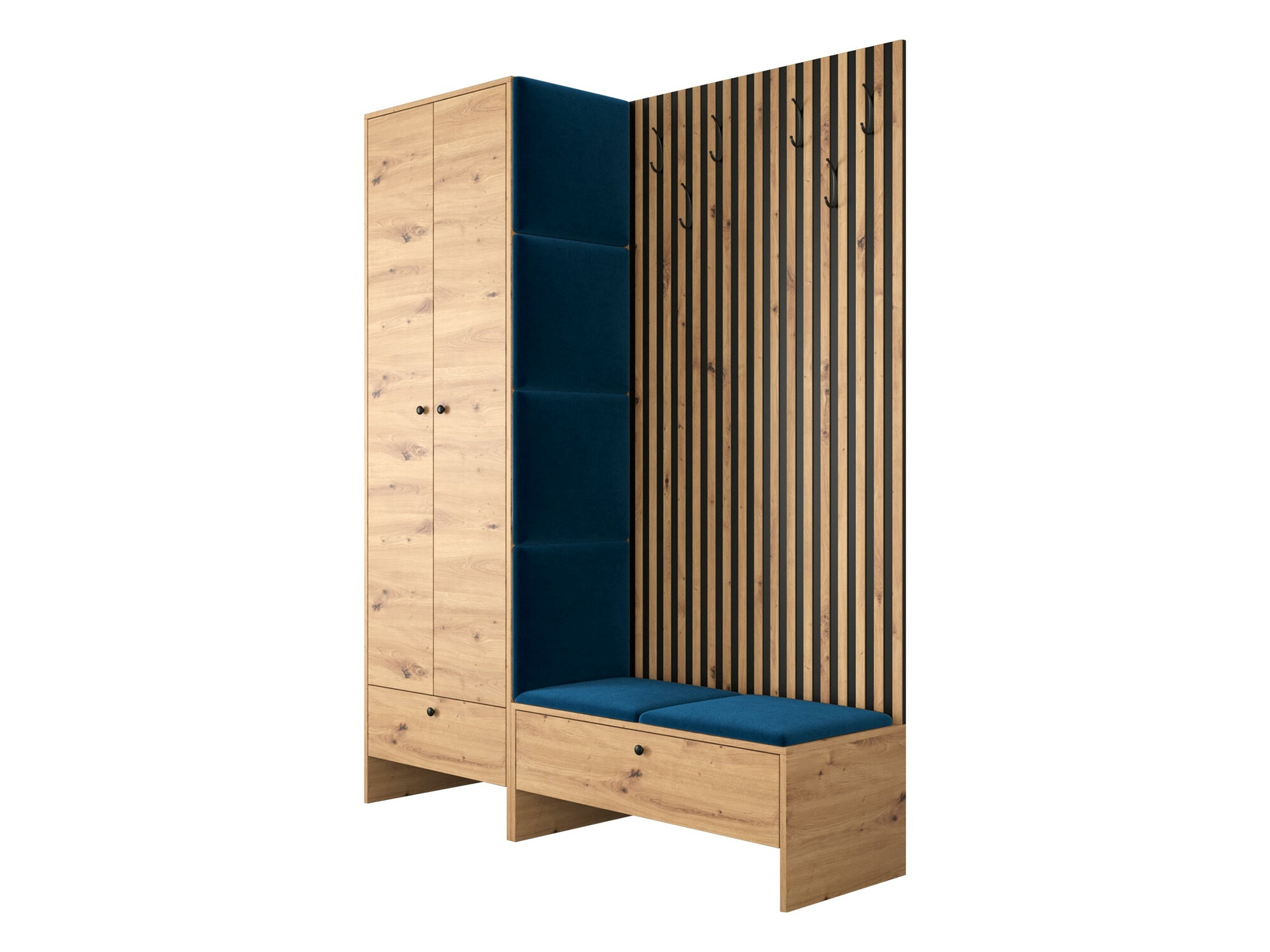 Priekšnama komplekts Donio III (Artisan ozols + Manila 26)