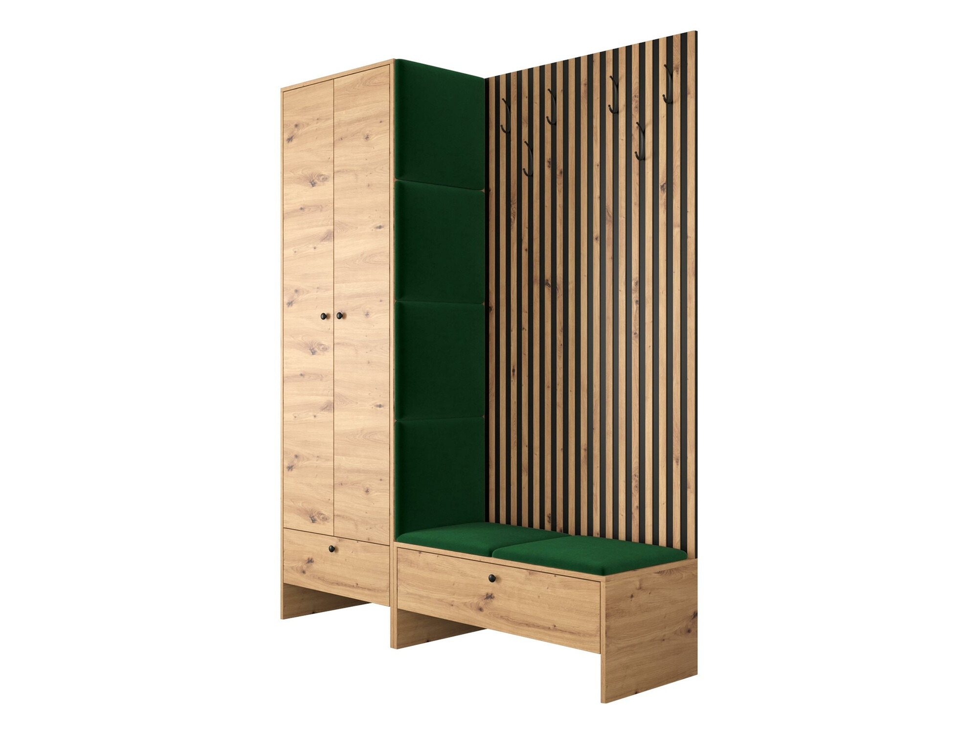 Priekšnama komplekts Donio III (Artisan ozols + Manila 35)