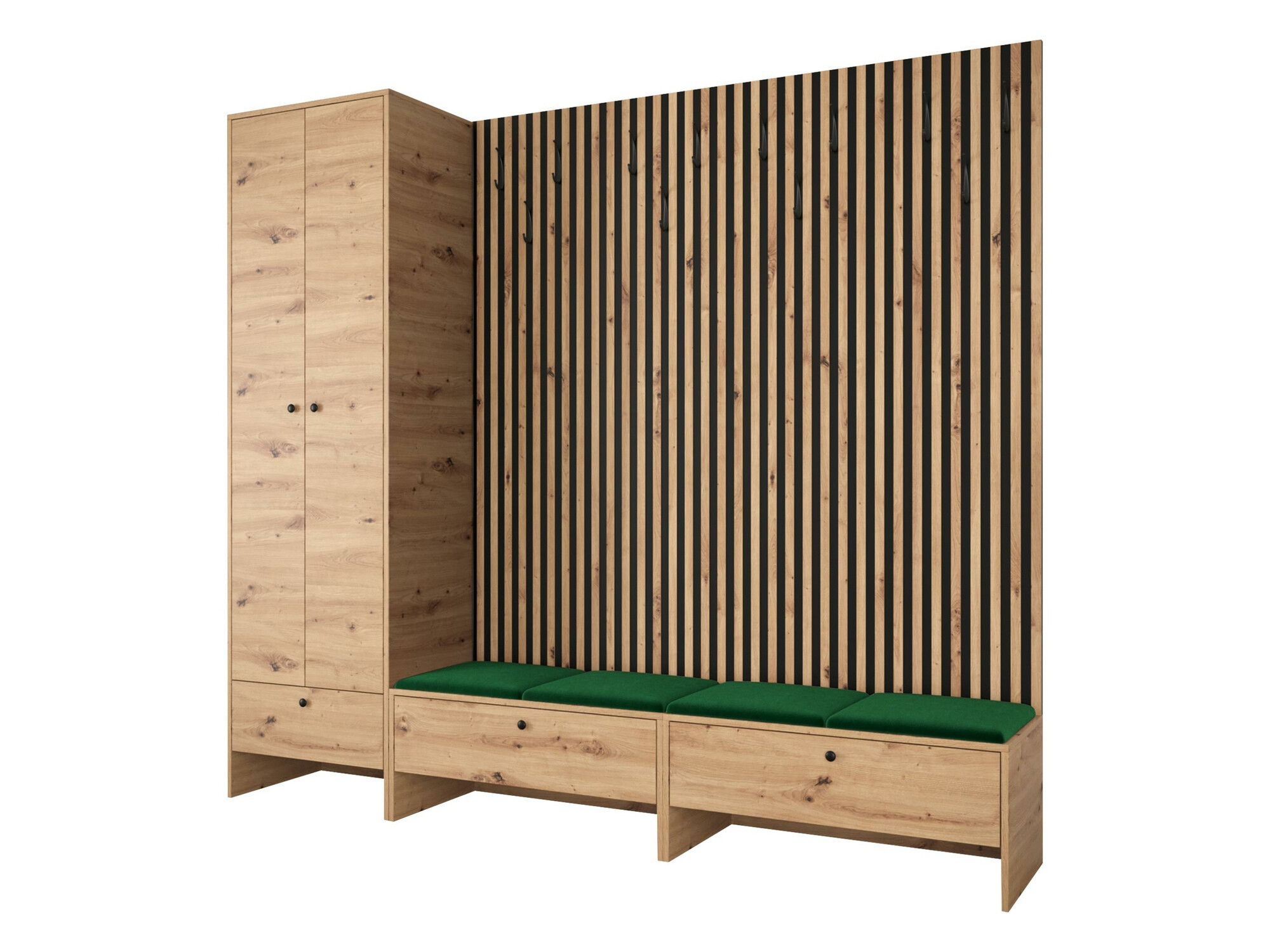 Priekšnama komplekts Donio VI (Artisan ozols + Manila 35)