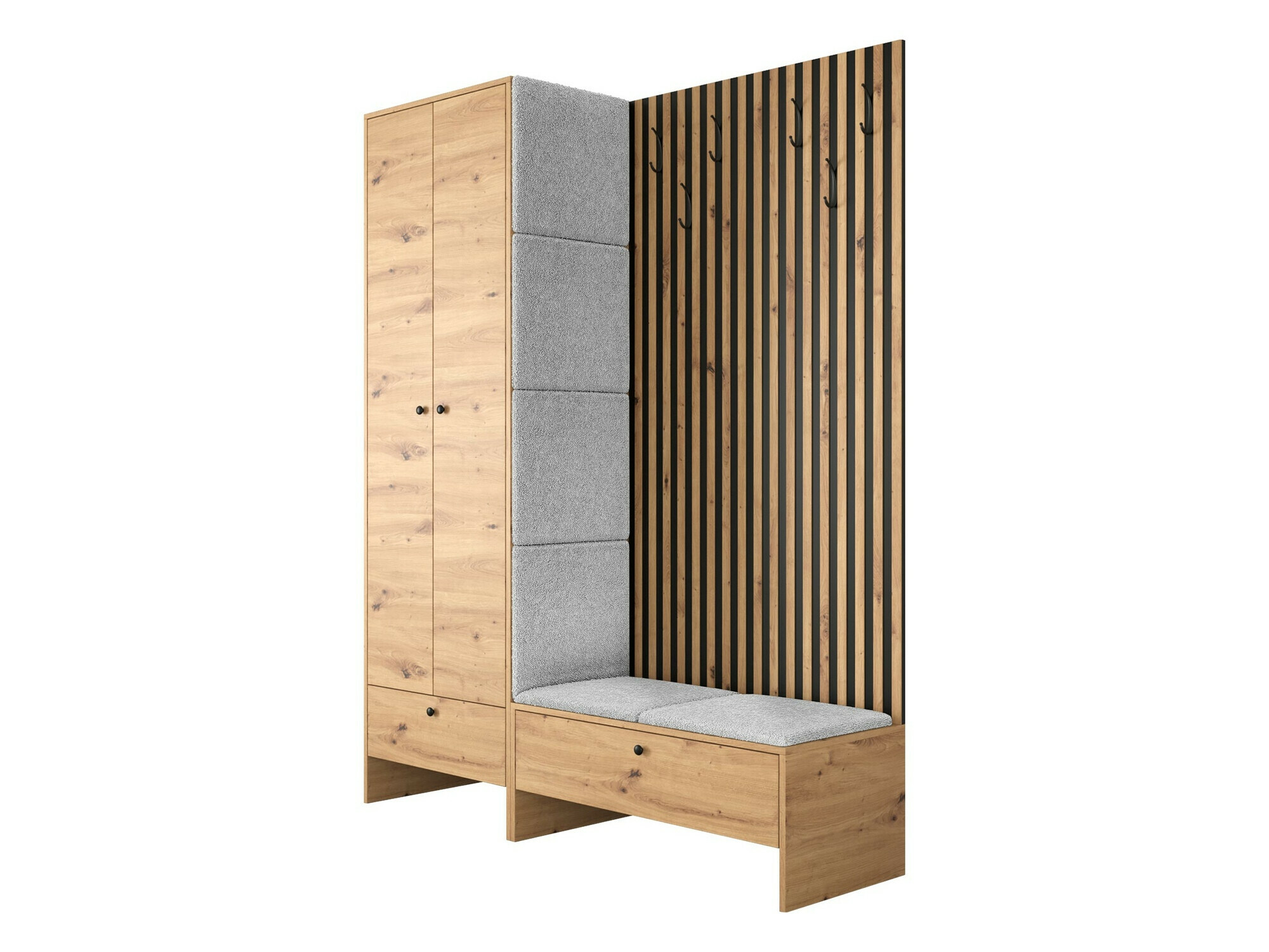 Priekšnama komplekts Hartford 320 (Artisan ozols + Abriamo 6)