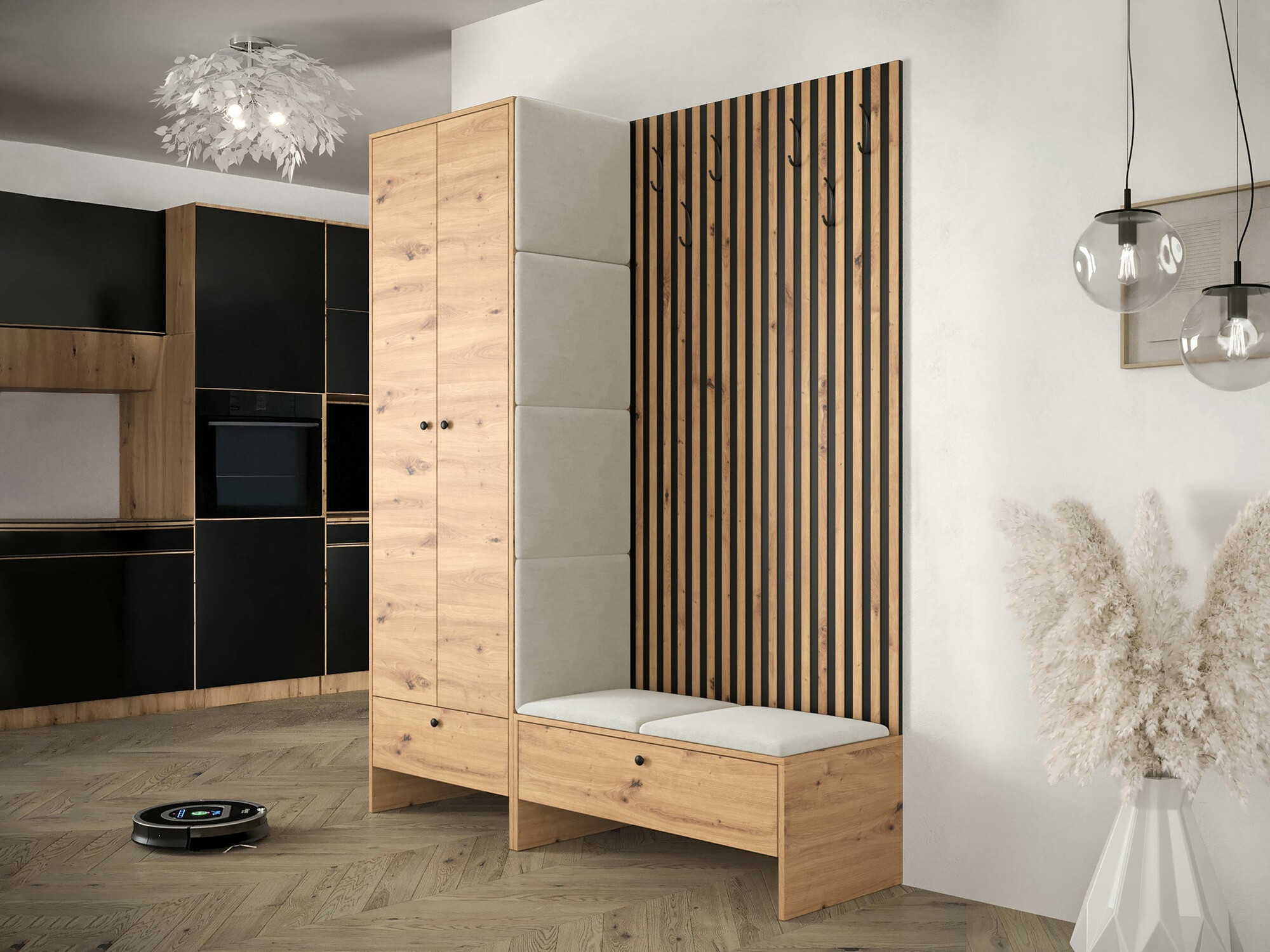 Priekšnama komplekts Hartford 320 (Artisan ozols + Manila 02)