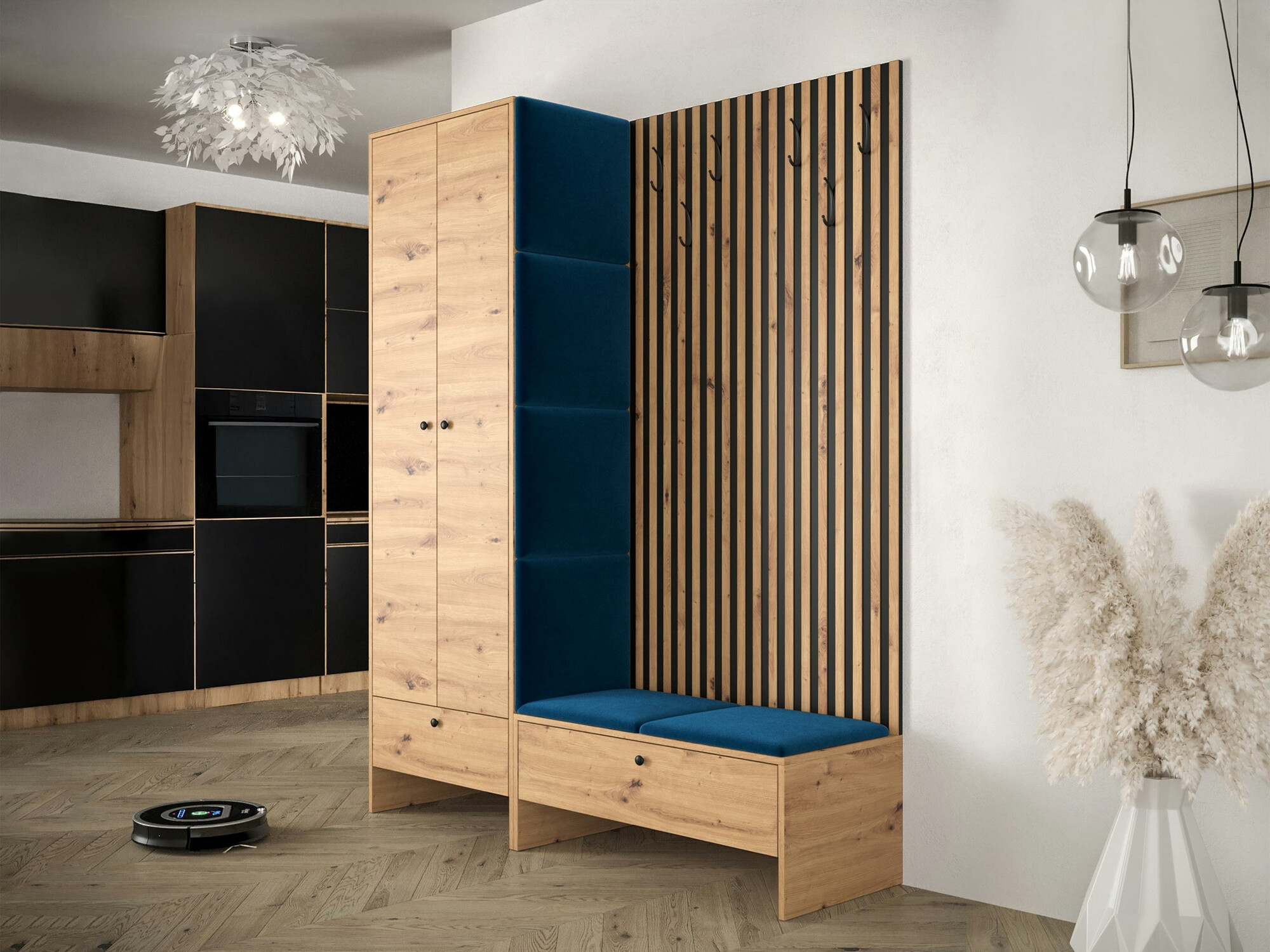 Priekšnama komplekts Hartford 320 (Artisan ozols + Manila 26)