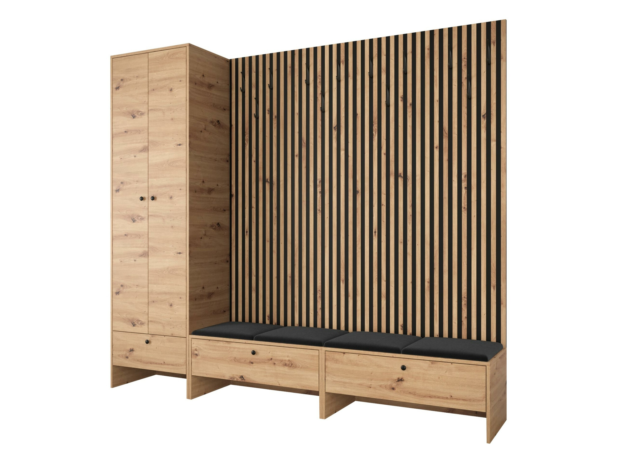 Priekšnama komplekts Hartford 484 (Artisan ozols + Manila 18)