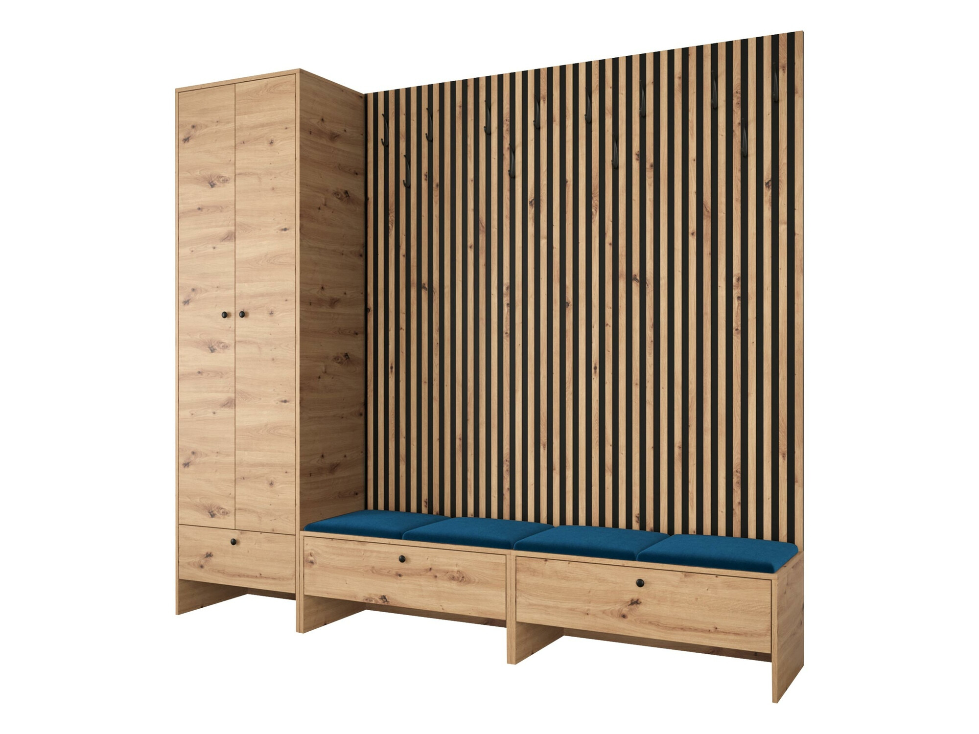 Priekšnama komplekts Hartford 484 (Artisan ozols + Manila 26)