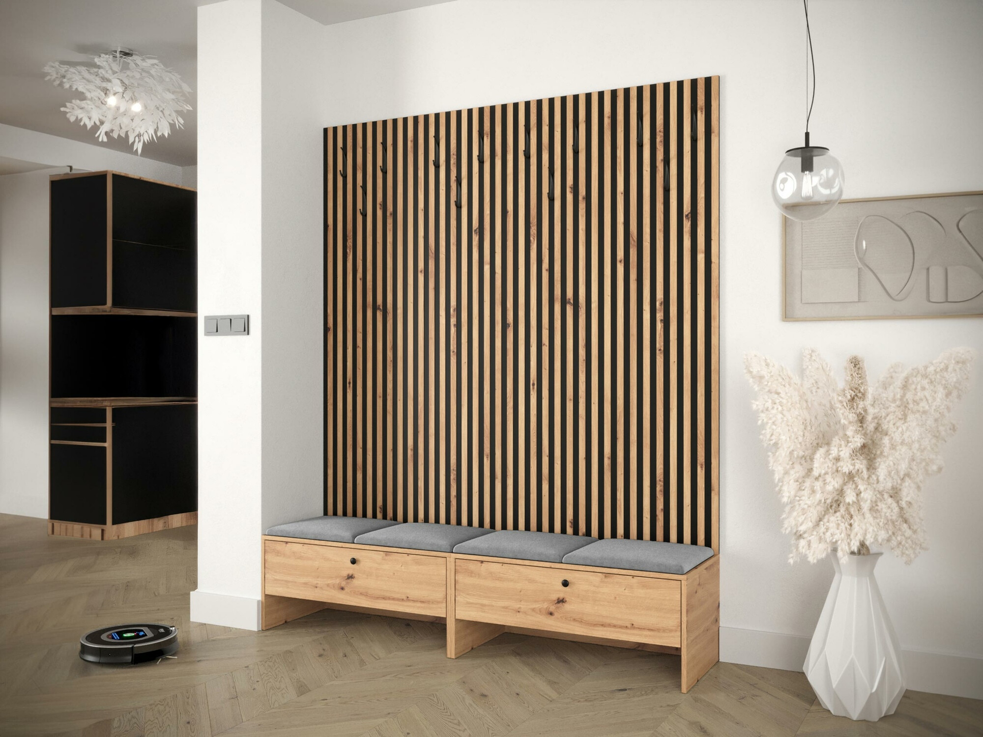 Priekšnama komplekts Hartford 485 (Artisan ozols + Manila 16)