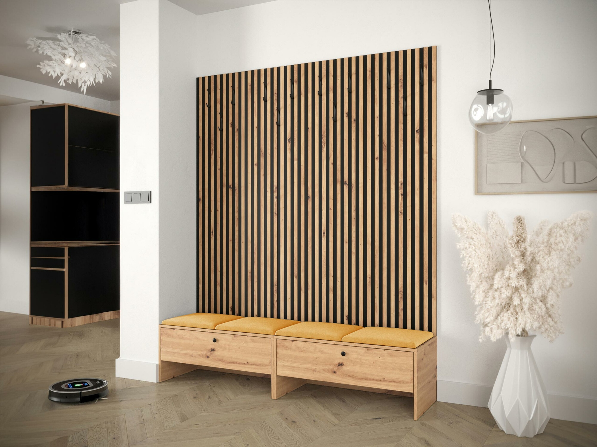 Priekšnama komplekts Hartford 485 (Artisan ozols + Manila 32)