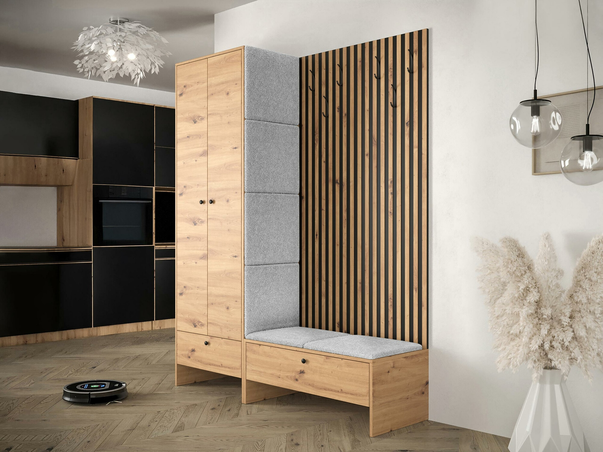 Прихожая Hartford 320 (Artisan дуб + Abriamo 6)