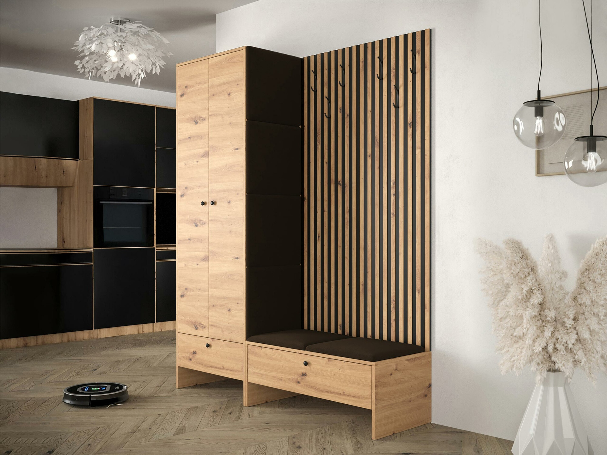 Прихожая Hartford 320 (Artisan дуб + Manila 04)