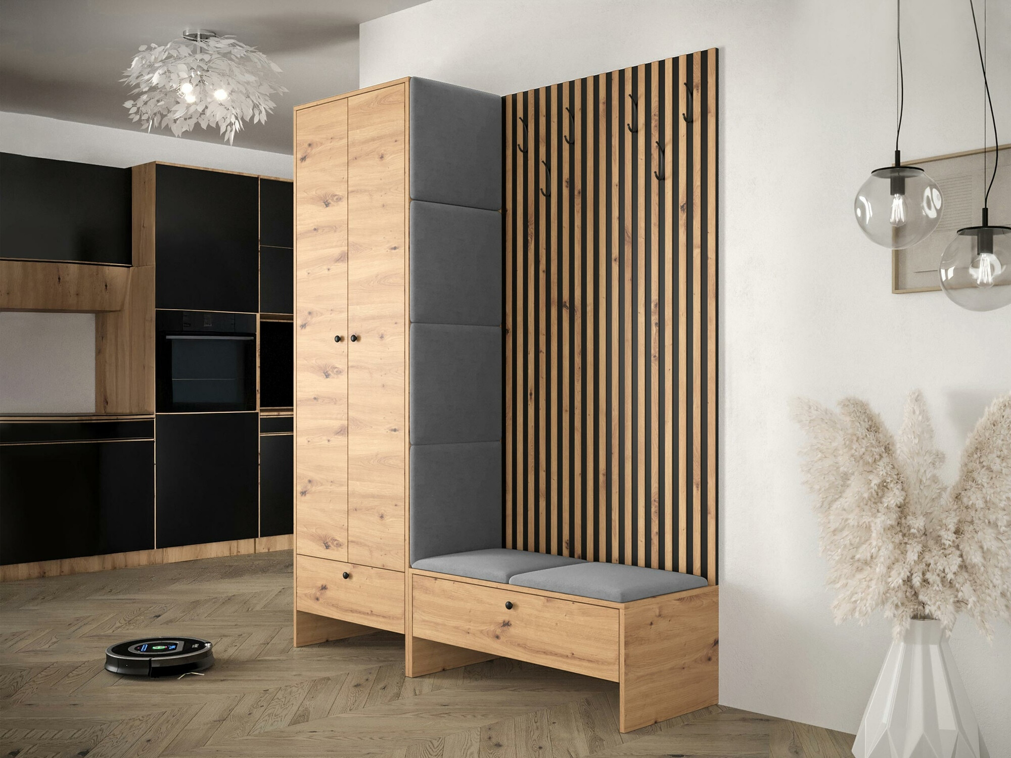 Прихожая Hartford 320 (Artisan дуб + Manila 16)