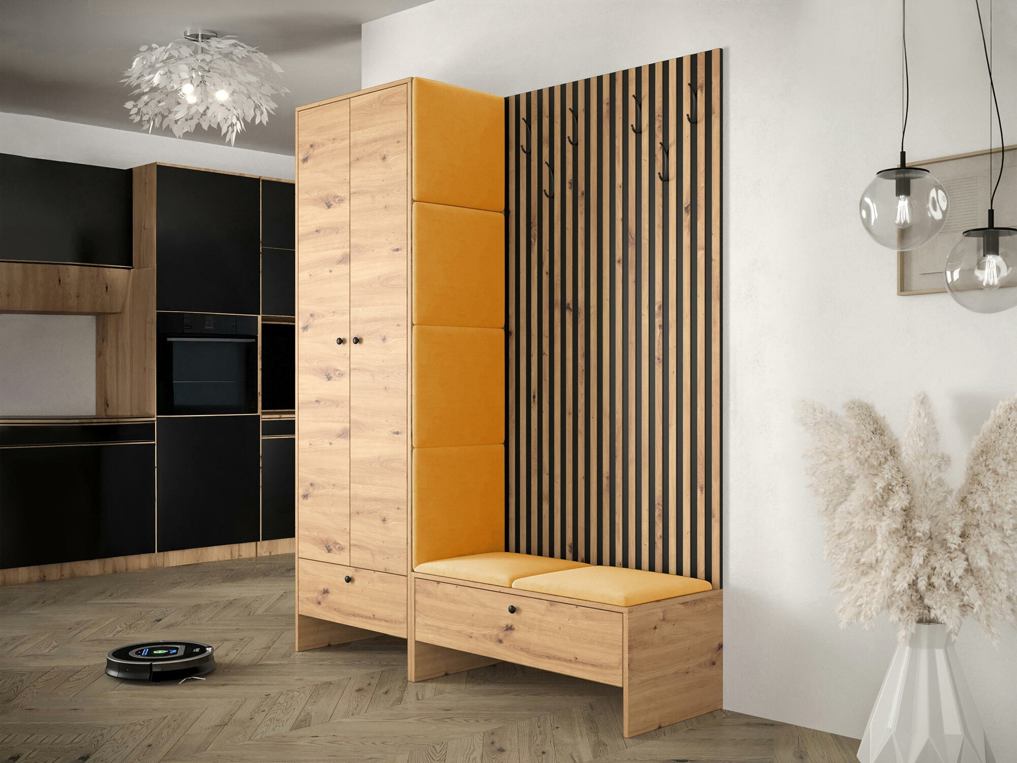 Прихожая Hartford 320 (Artisan дуб + Manila 32)