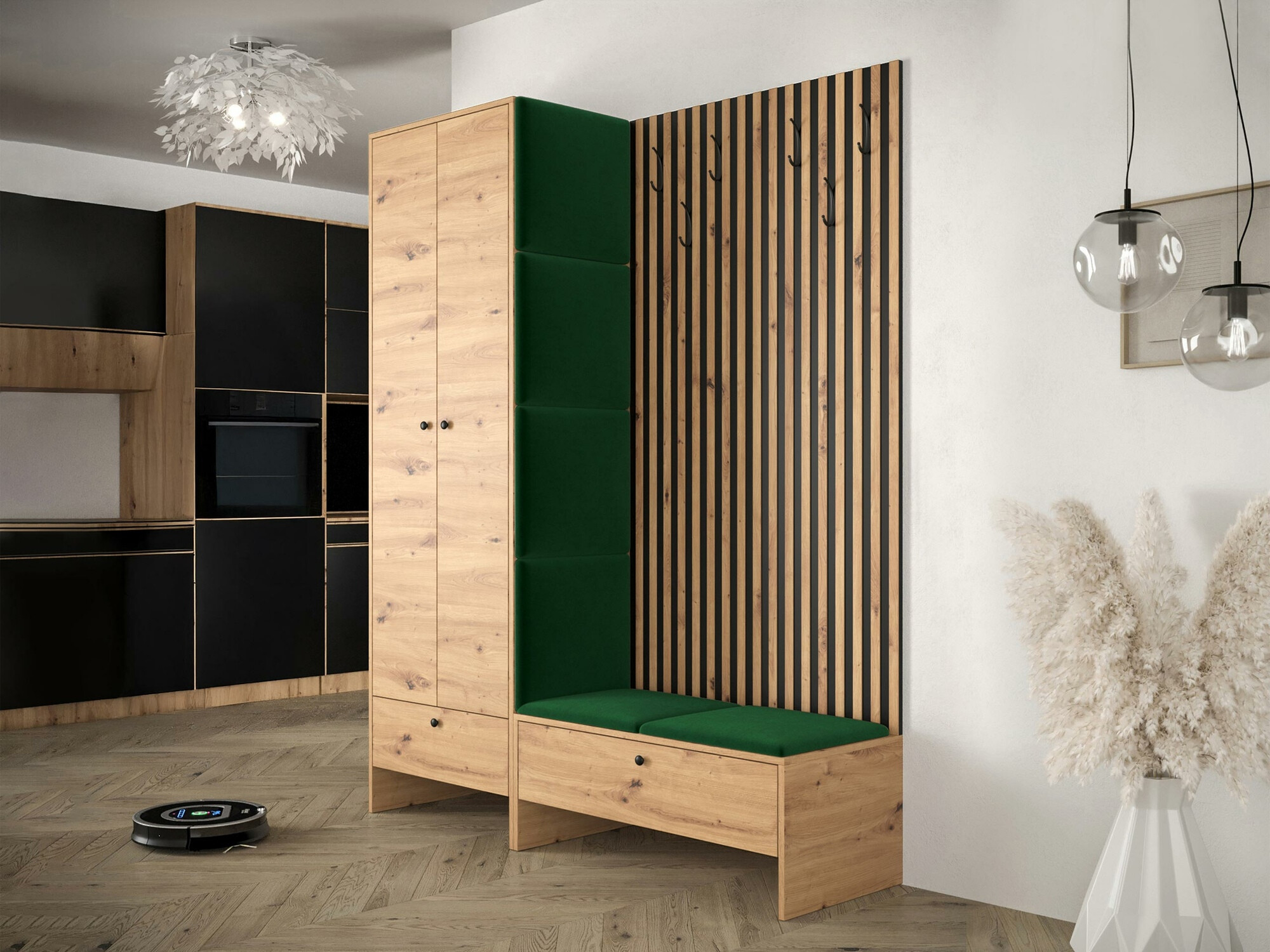 Прихожая Hartford 320 (Artisan дуб + Manila 35)