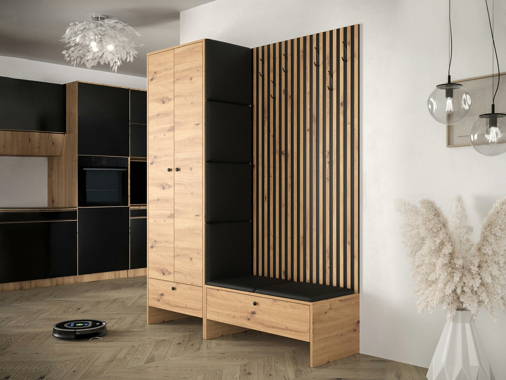 Прихожая Hartford 320 (Artisan дуб + Soft 011)