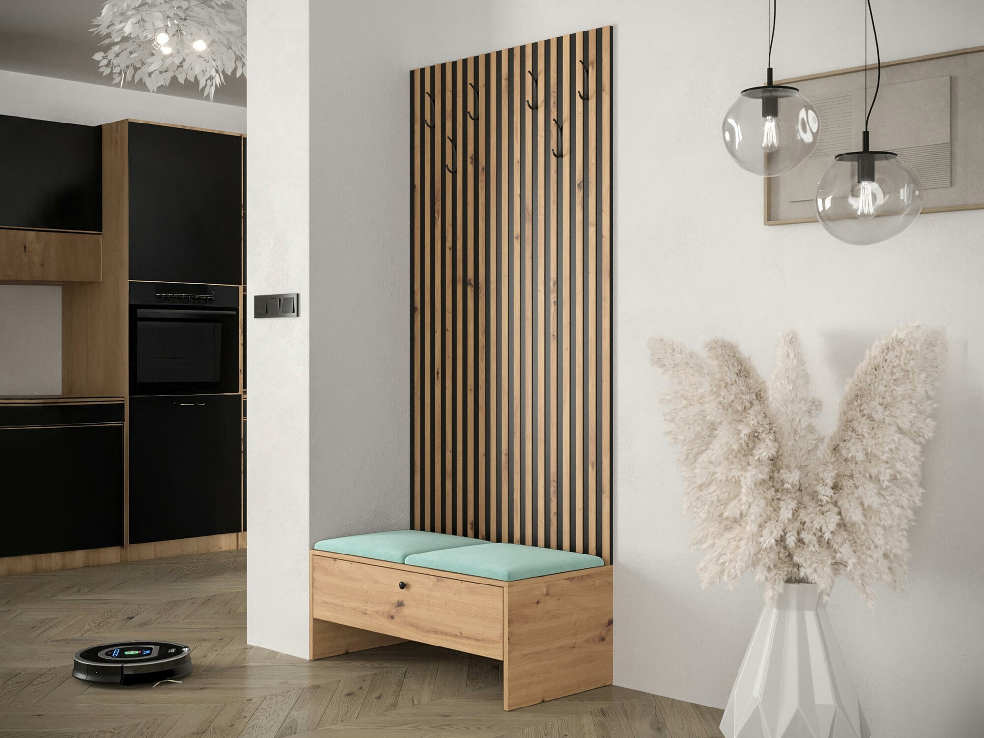 Прихожая Hartford 321 (Artisan дуб + Manila 11)