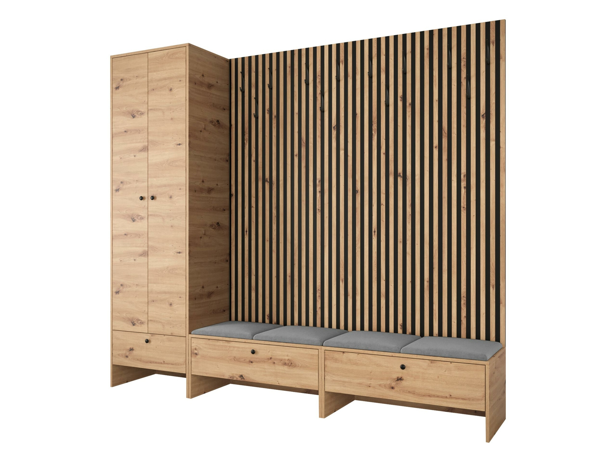 Прихожая Hartford 484 (Artisan дуб + Manila 16)