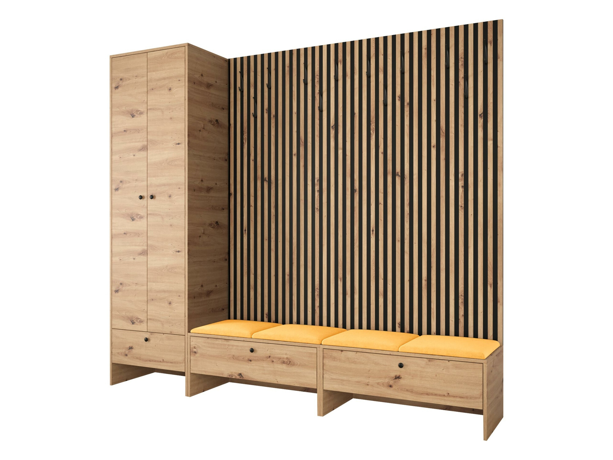 Прихожая Hartford 484 (Artisan дуб + Manila 32)