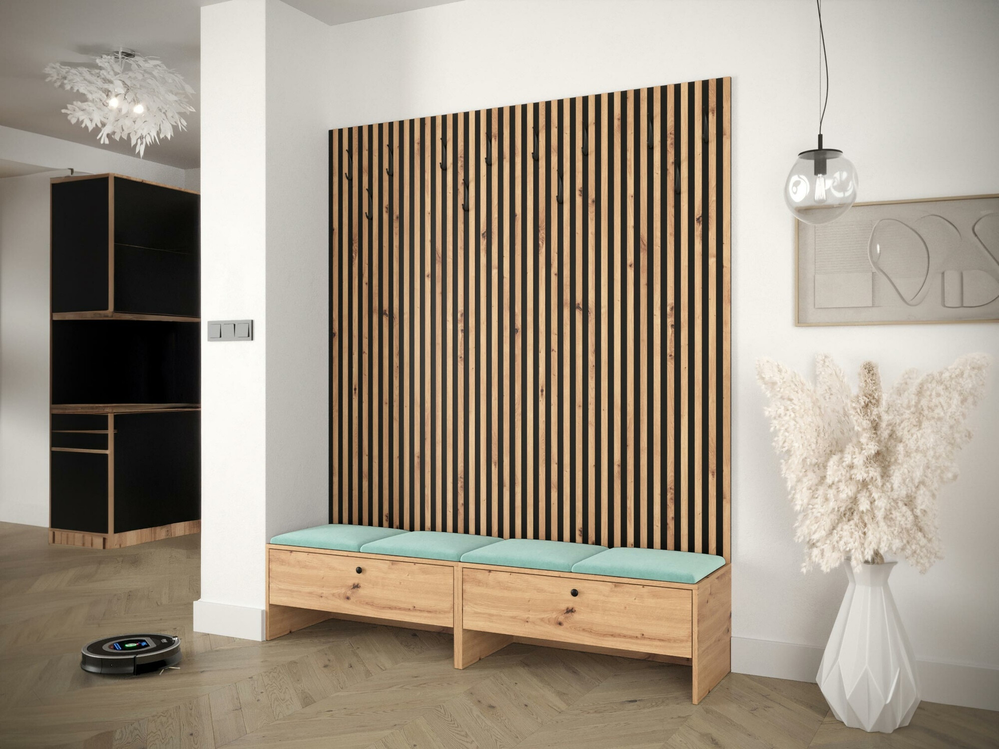 Прихожая Hartford 485 (Artisan дуб + Manila 11)