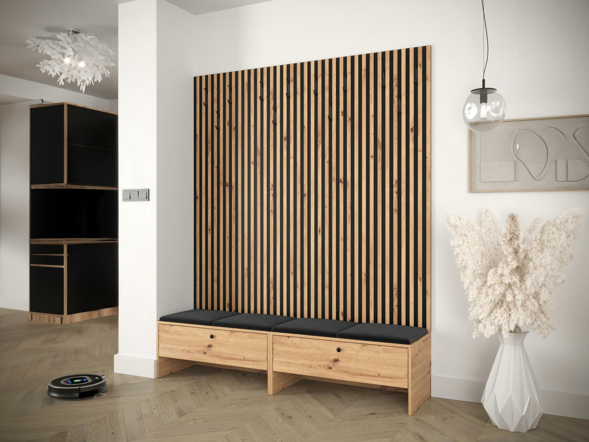 Прихожая Hartford 485 (Artisan дуб + Manila 18)