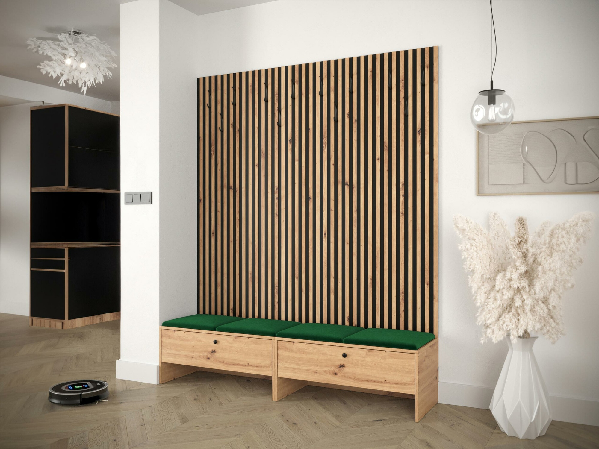 Прихожая Hartford 485 (Artisan дуб + Manila 35)