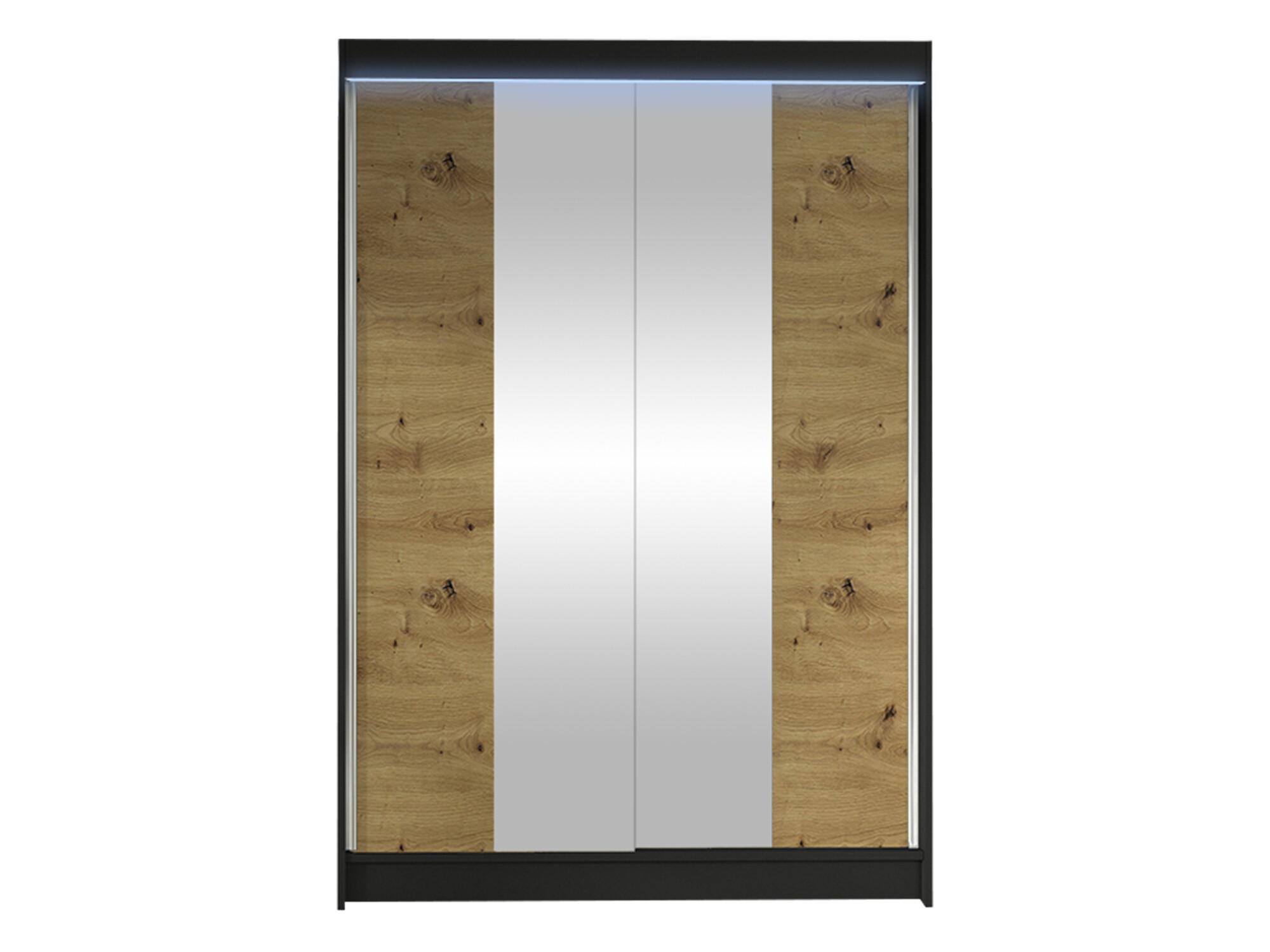 Шкаф Closico 148 (Чёрный + Artisan дуб)