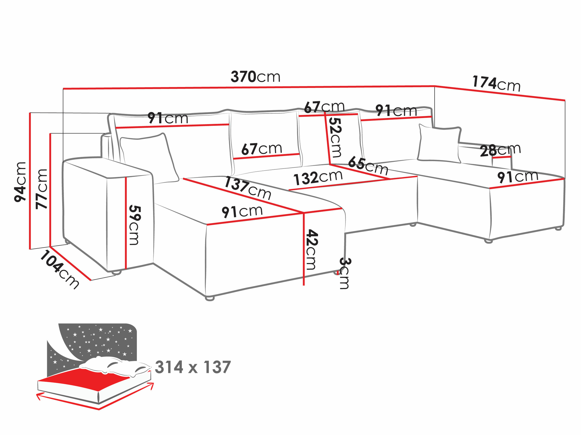 Stūra dīvāns Clovis 109 (Manila 26)