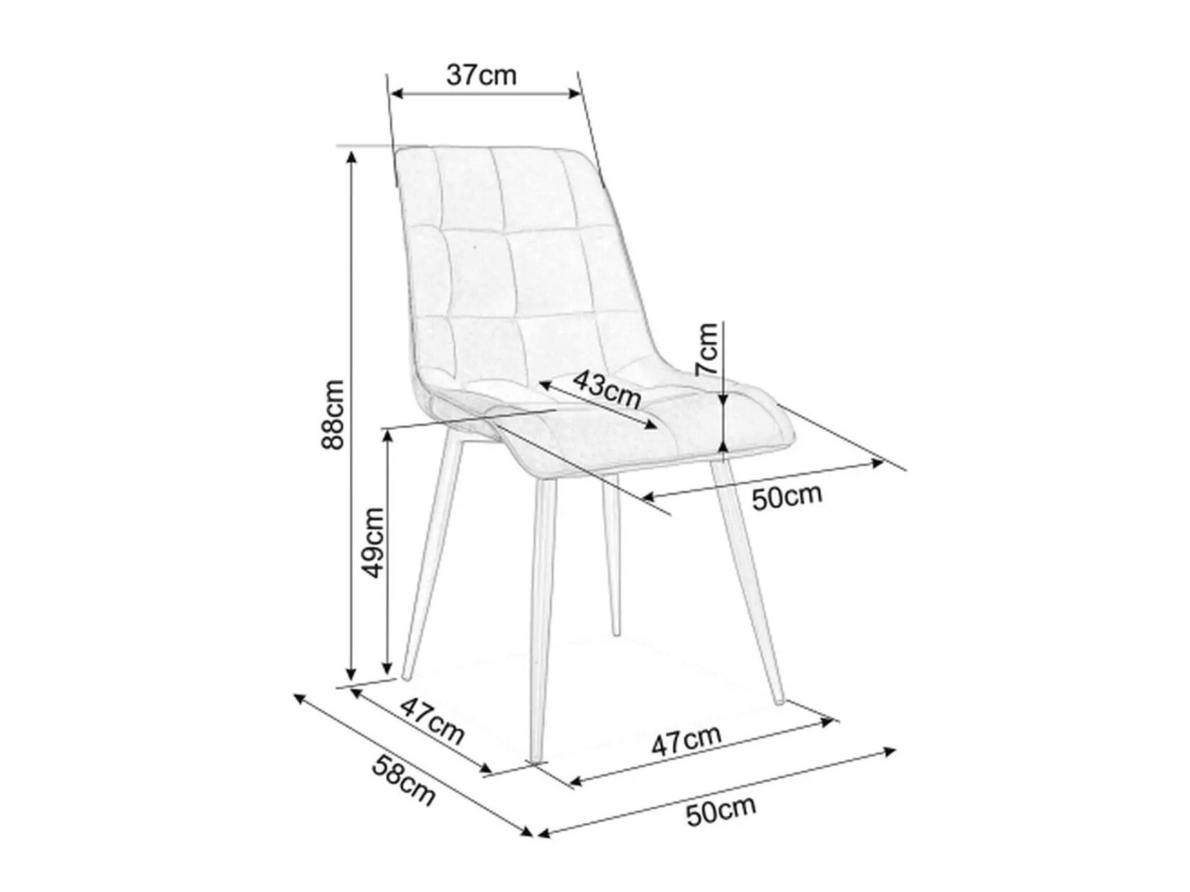 Krēsls Detroit 752 (Pelēks)
