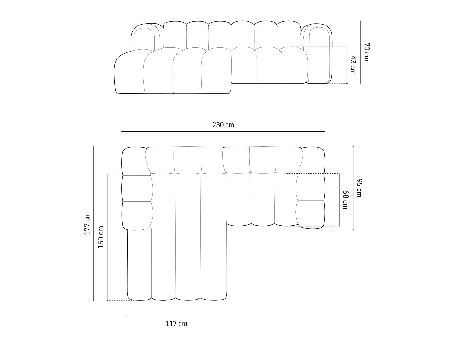 Модульный угловой диван Cirleve 104 (Salvador 5)