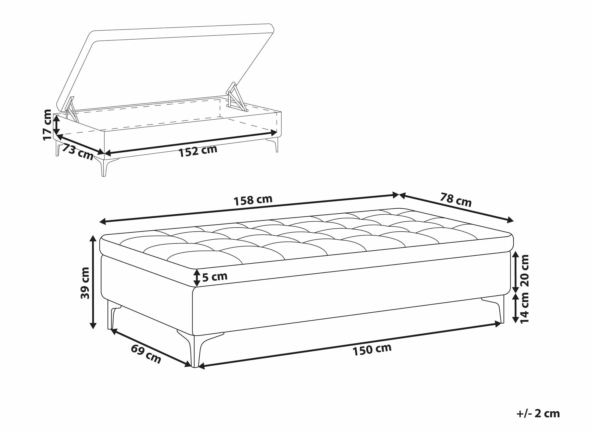 Пуф Felvena 119 (Синий)