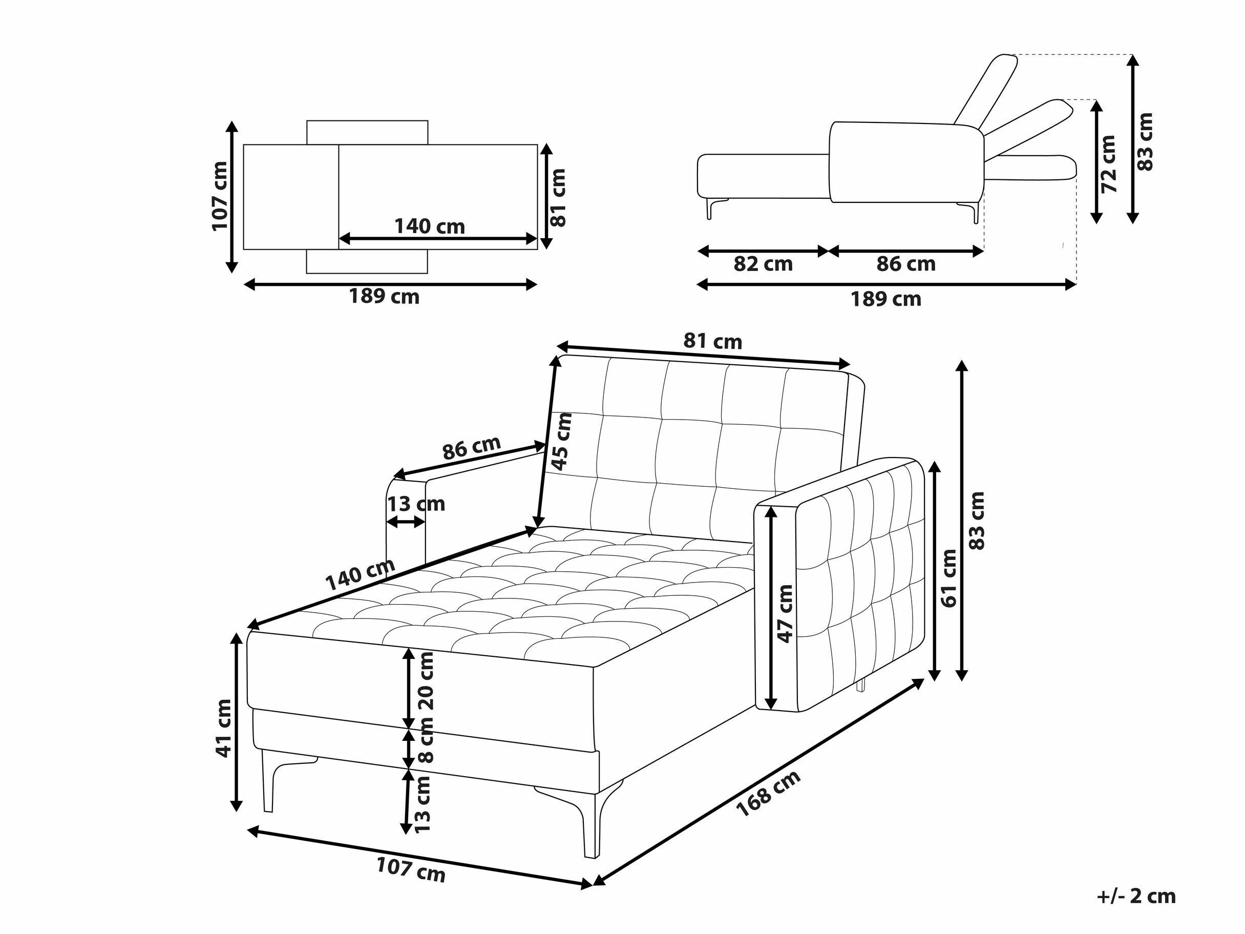 Кушетка Felvena 105 (Розовый)