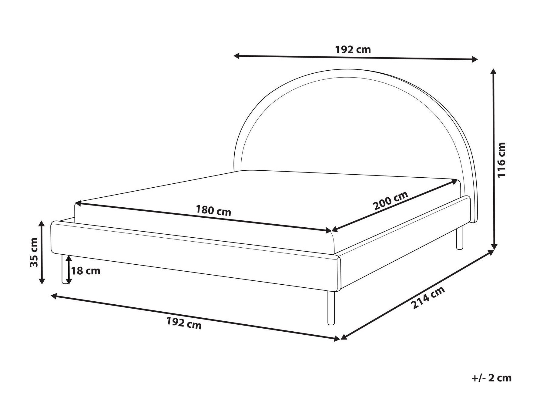 Кровать Berwyn 331 (Крем)