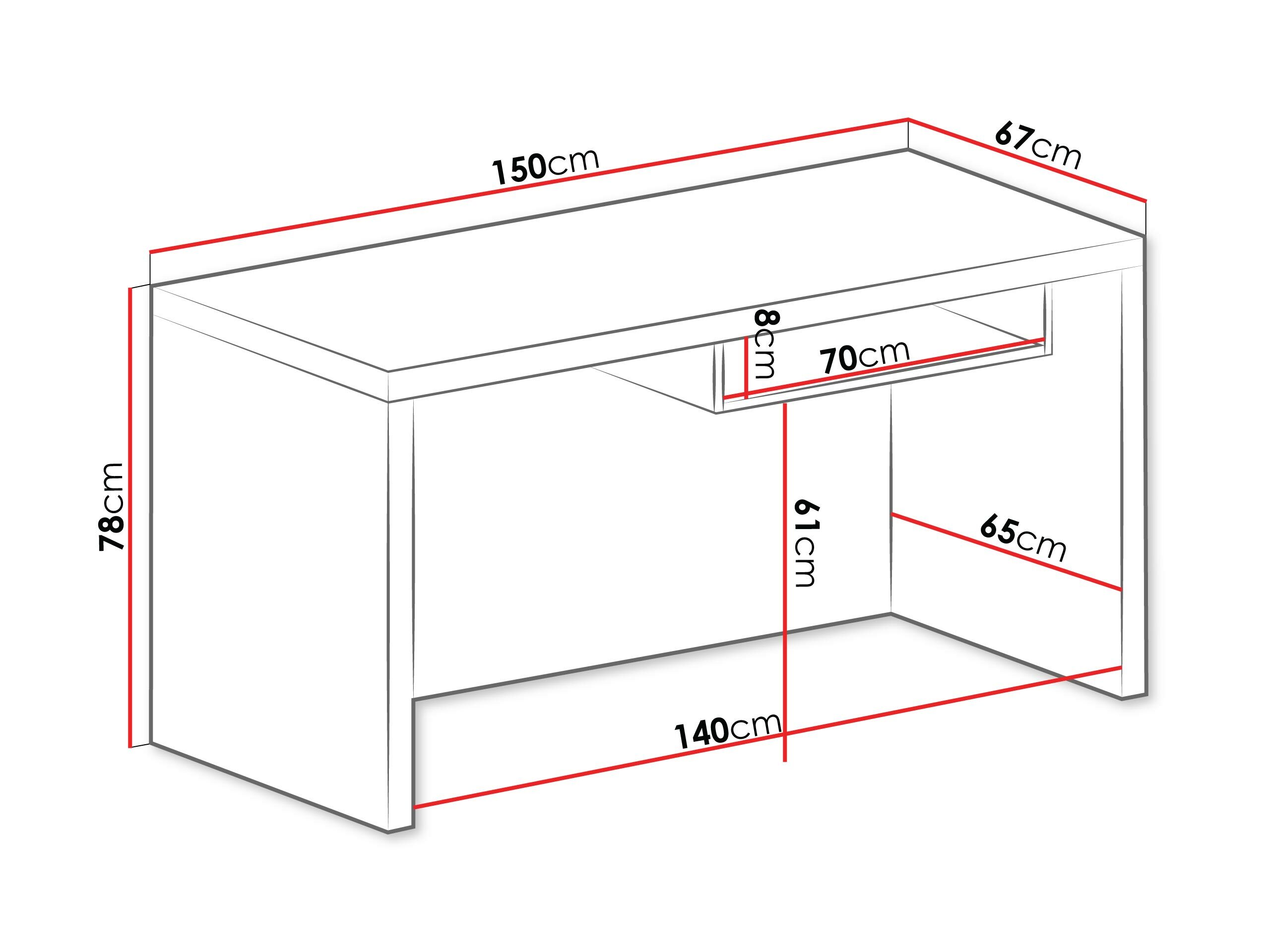 Письменный cтол Fiomeri 122 (Сантана дуб)