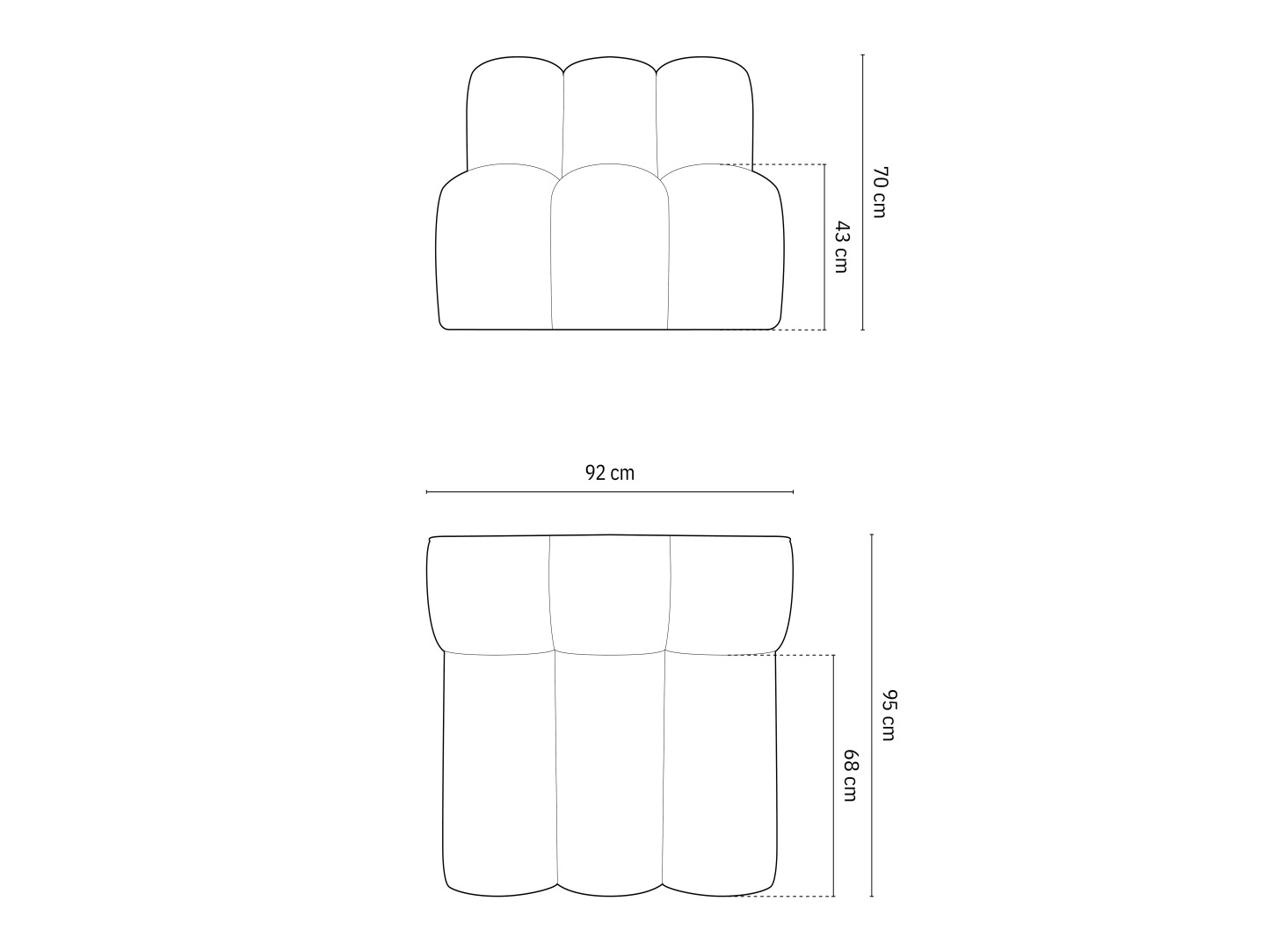 Moduļu atpūtas krēsls Cirleve 108 (Salvador 10)
