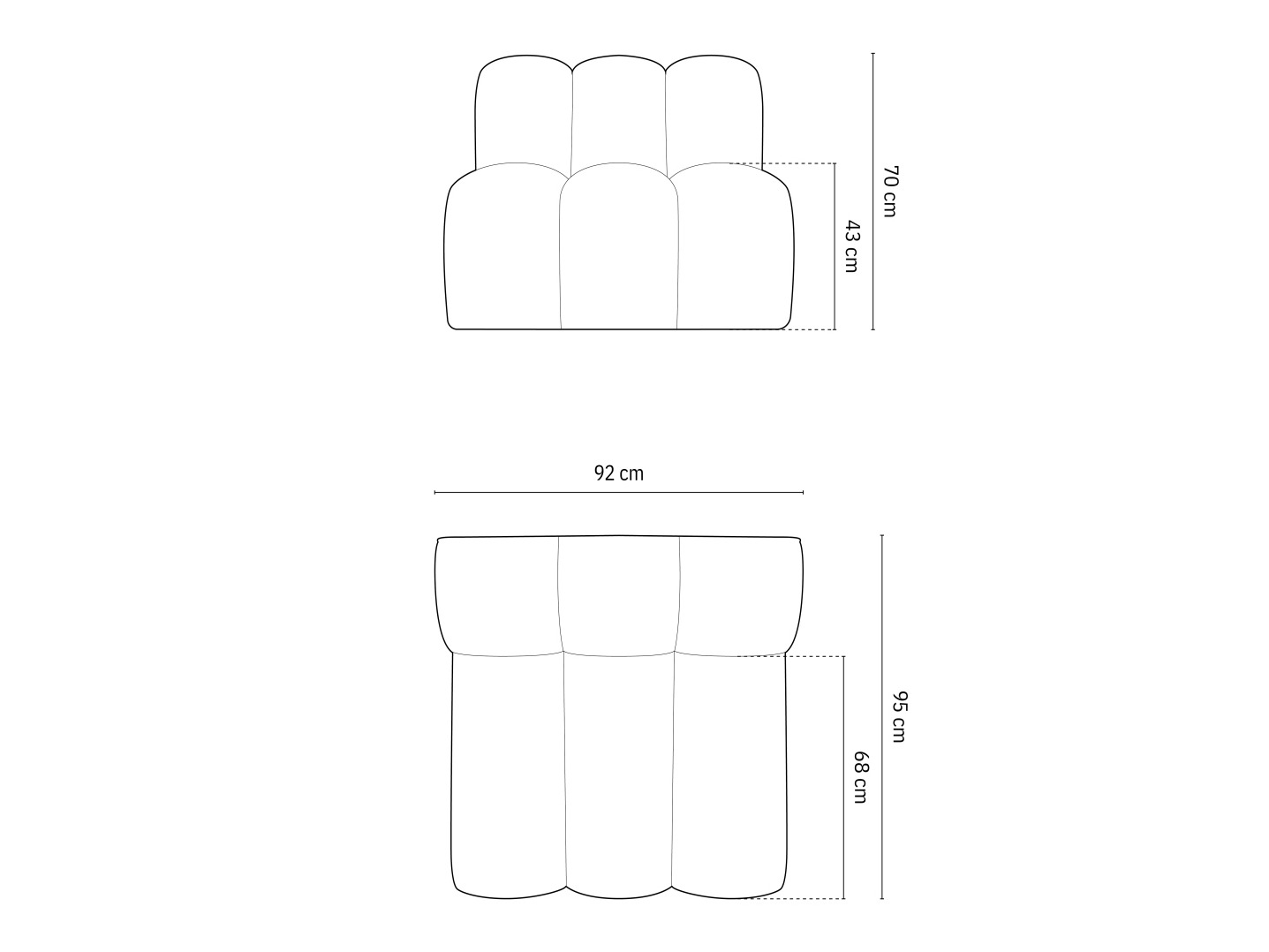 Moduļu atpūtas krēsls Cirleve 108 (Salvador 14)