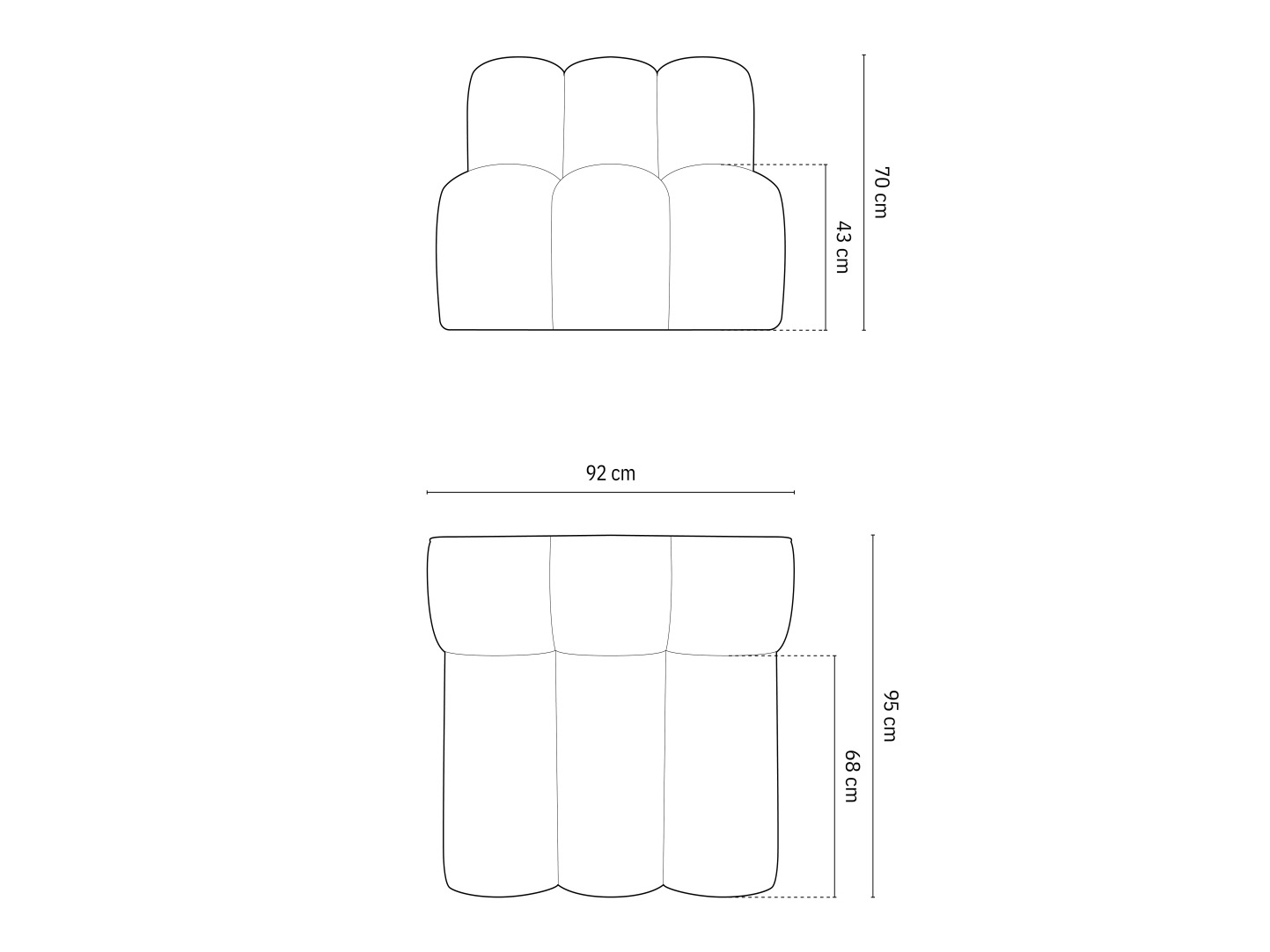 Moduļu atpūtas krēsls Cirleve 108 (Salvador 17)