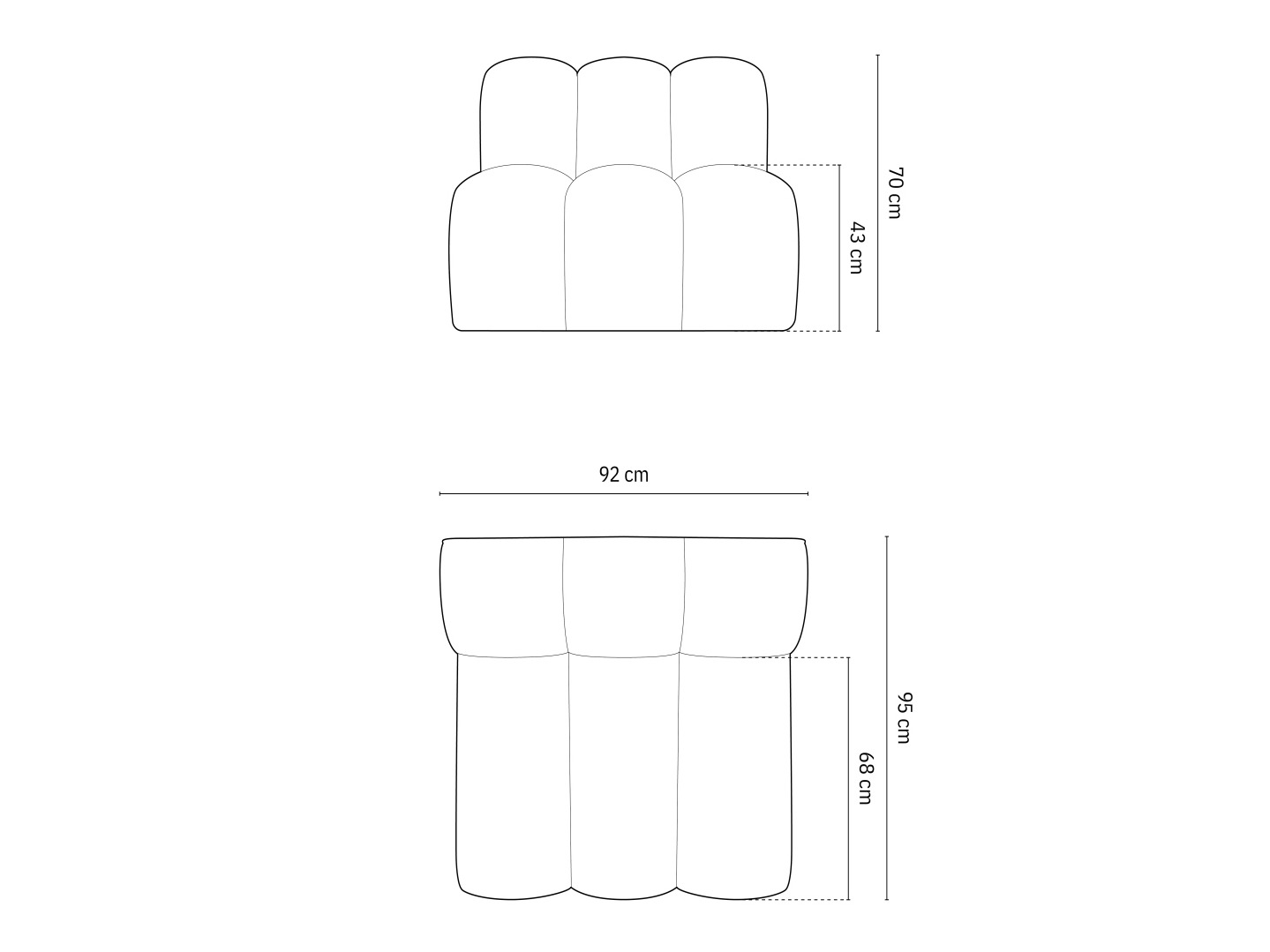 Moduļu krēsls Cirleve 108 (Salvador 5)