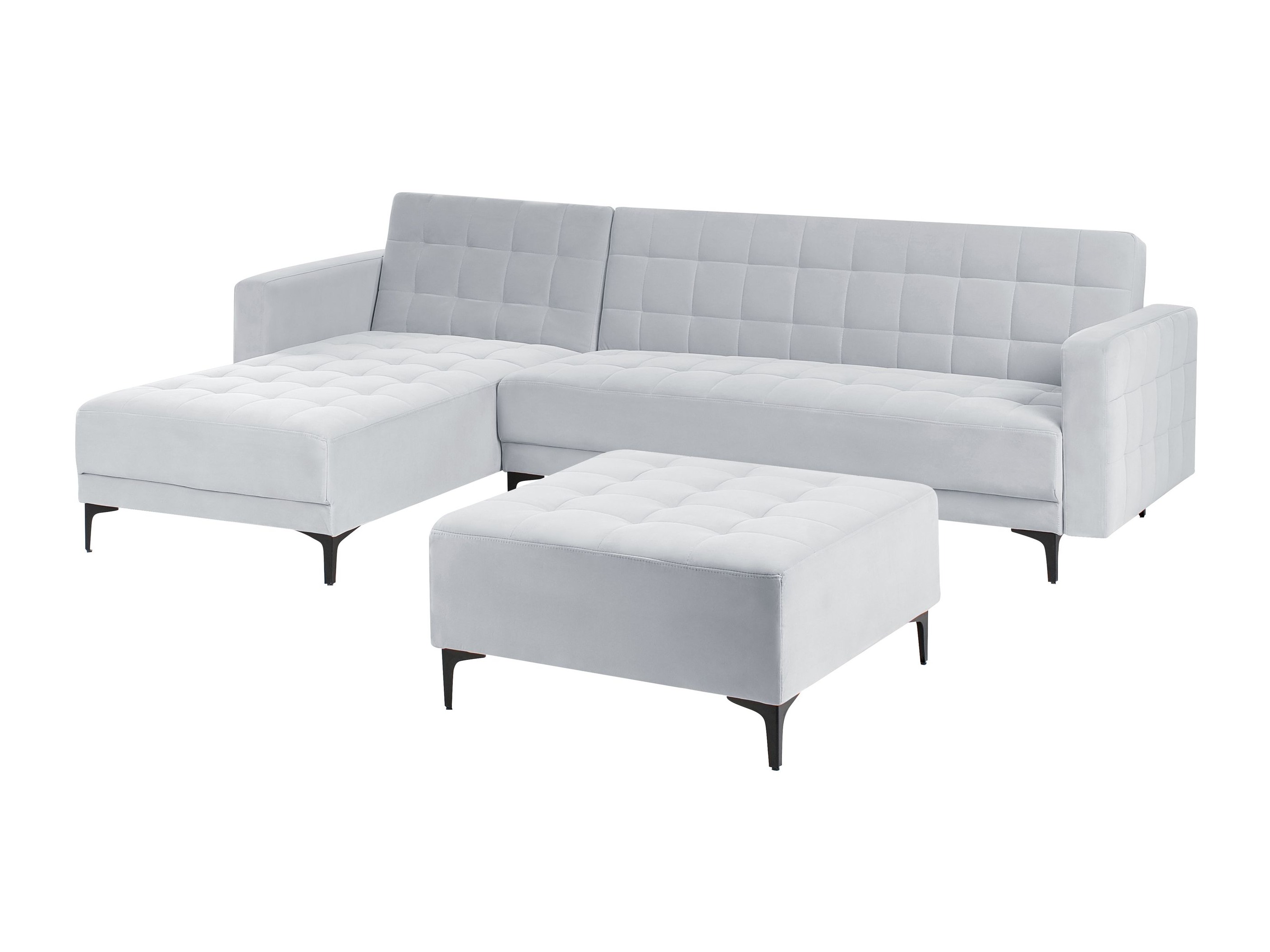 Stūra dīvāns Felvena 124 (Gaiši pelēks)