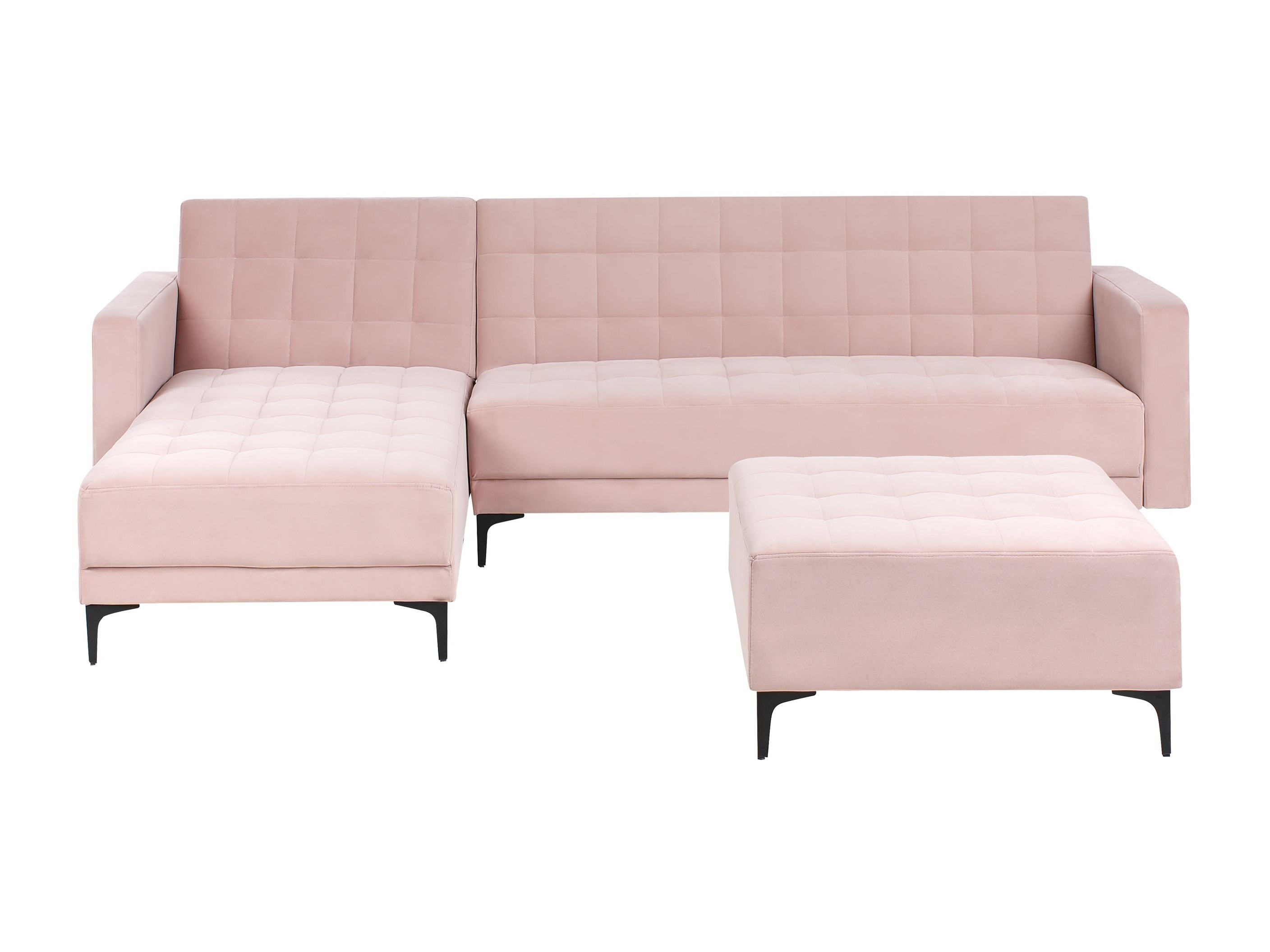 Stūra dīvāns Felvena 124 (Tumši rozā)