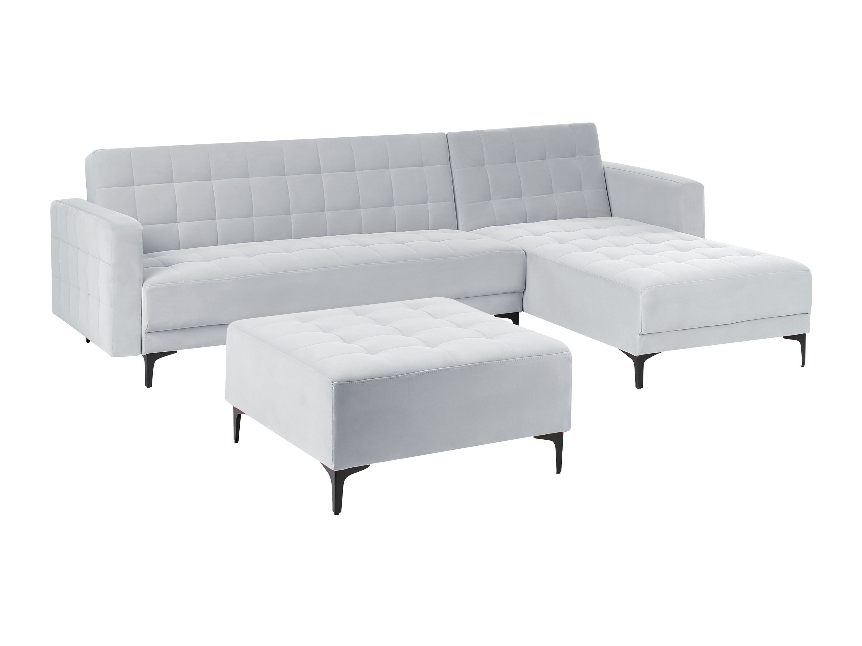 Угловой диван Felvena 124 (Светло-серый)