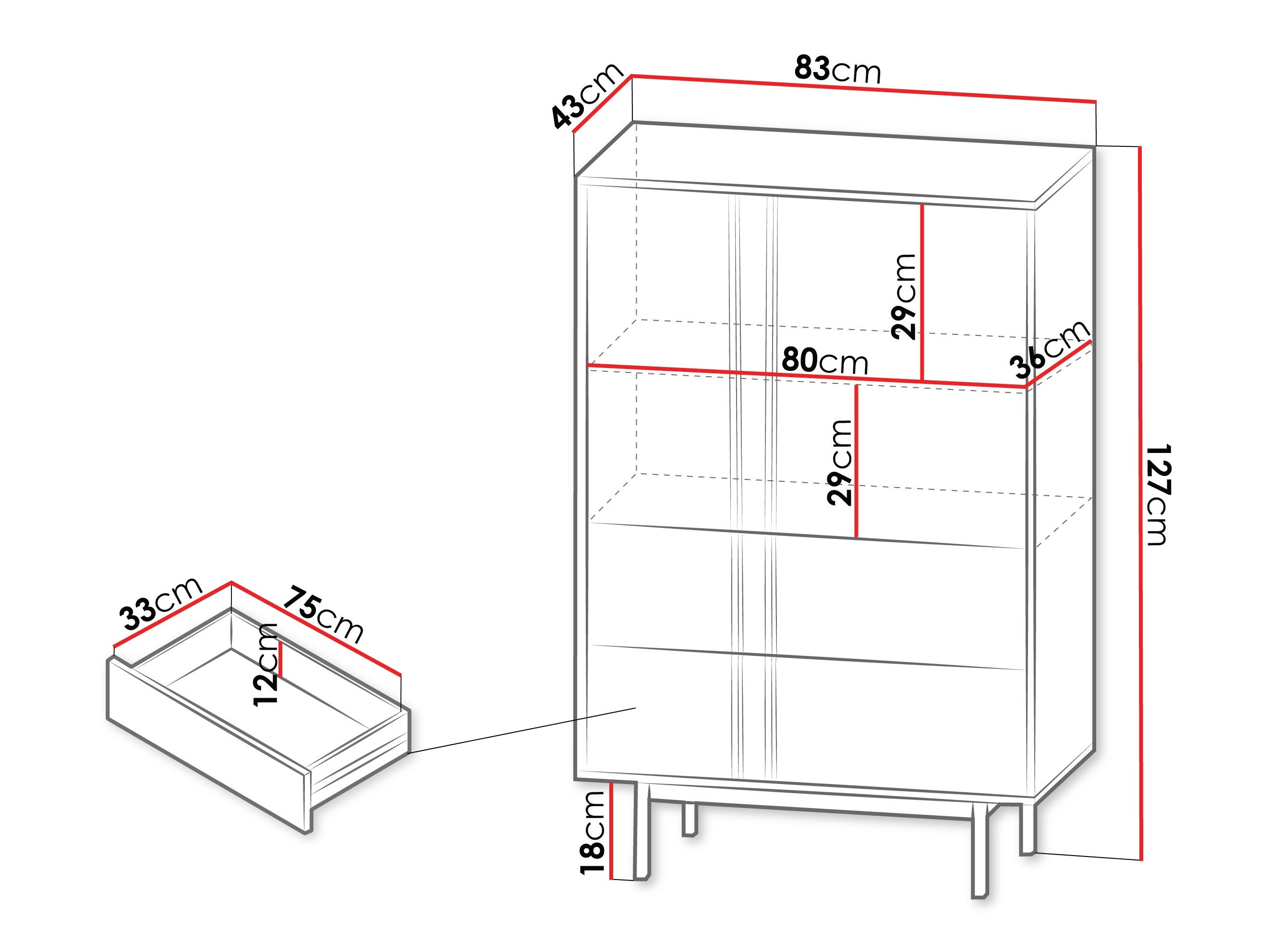 Kомод Levali 104 (Дуб)