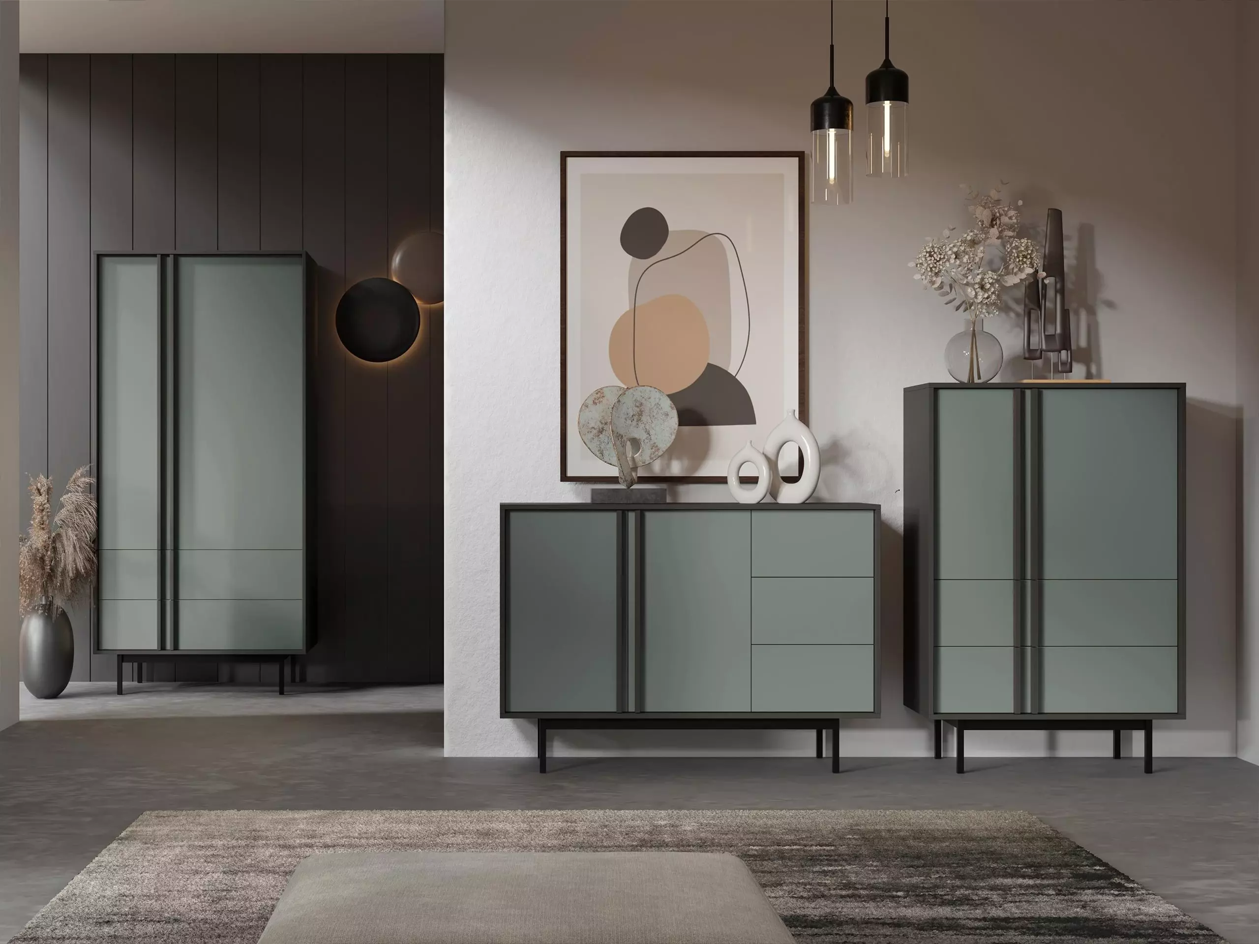 Kumode Levali 104 (Putekļaini zaļa)