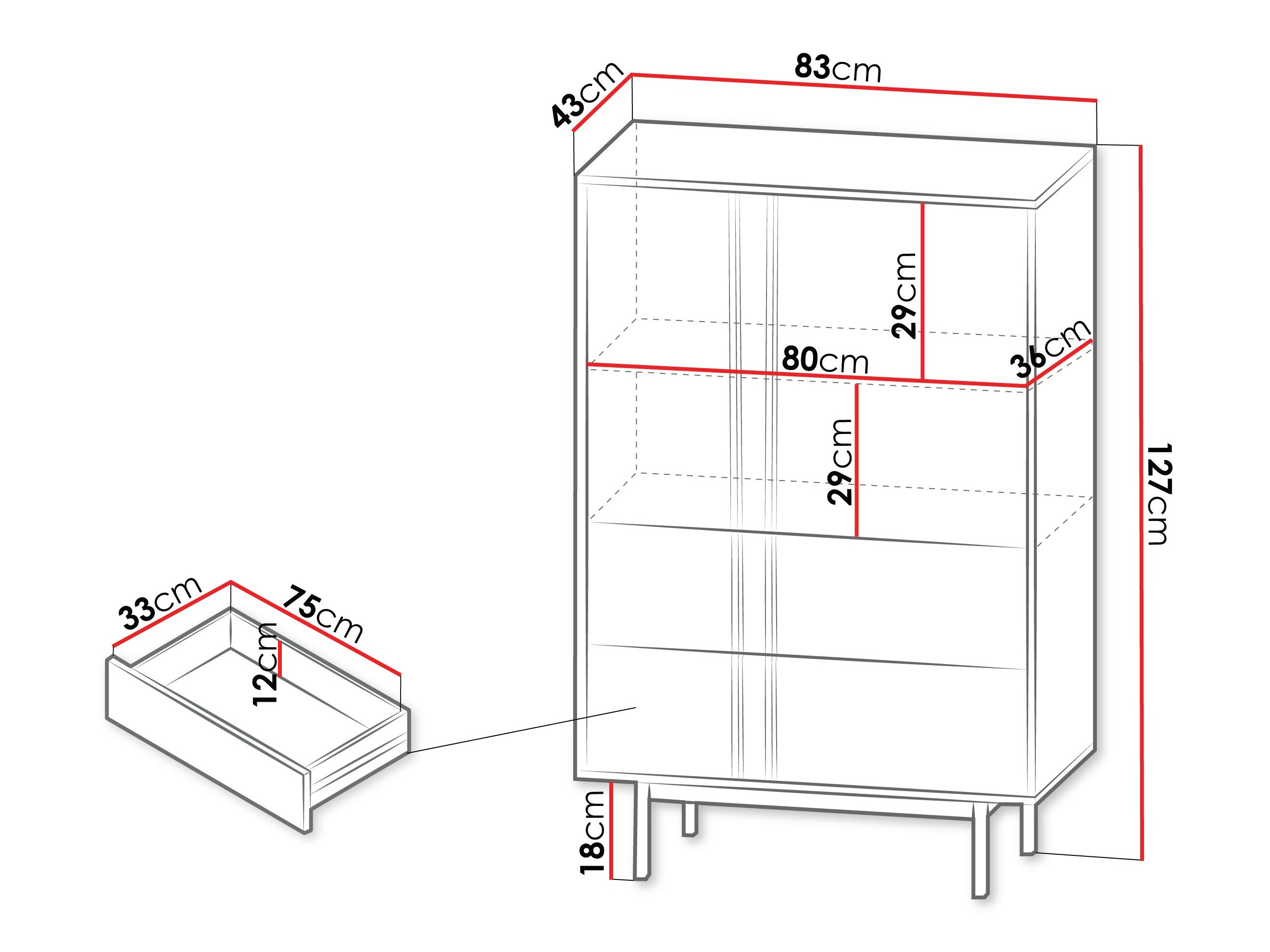 Kumode Levali 104 (Putekļaini zaļa)