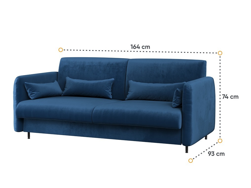 Mēbeļu komplekts Concept Pro Lenart Levfere 139 (Glancēts balts + Balts + Zils)