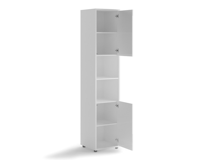 Стеллаж Concept Pro Lenart Levfere 117 (Белый + Глянцевый белый)