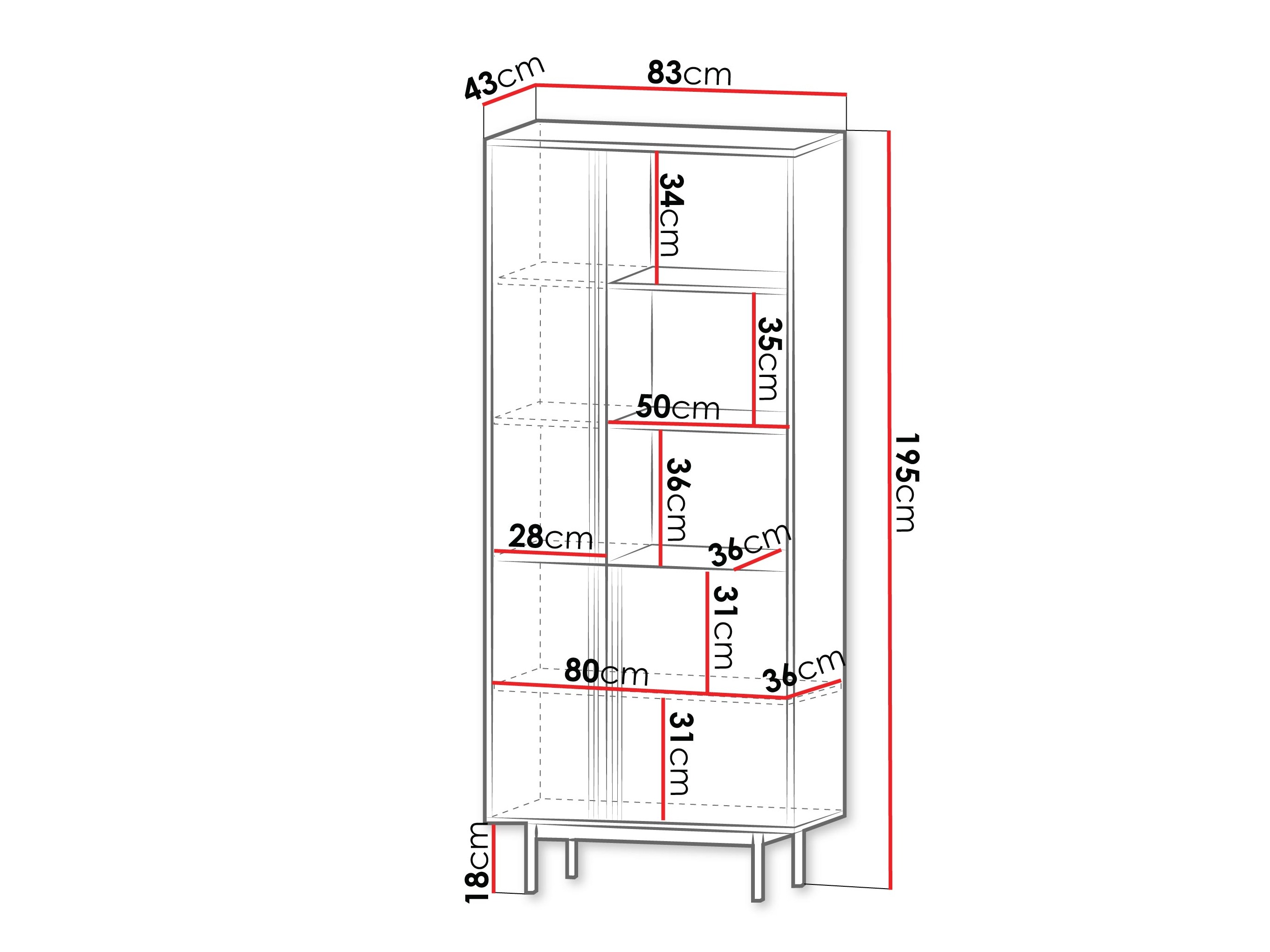 Стеллаж Levali 101 (Бежевый)