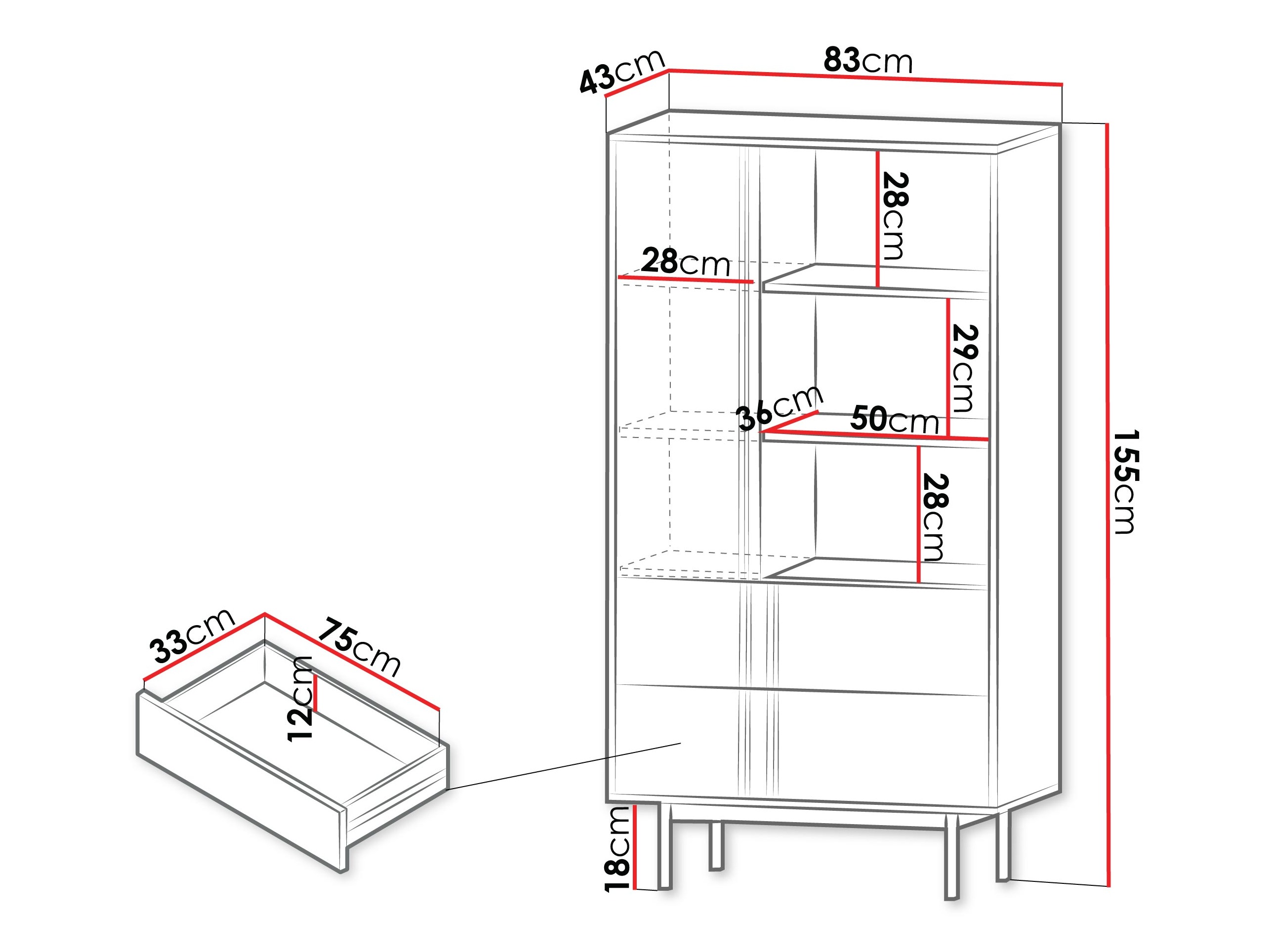 Стеллаж Levali 103 (Дуб)